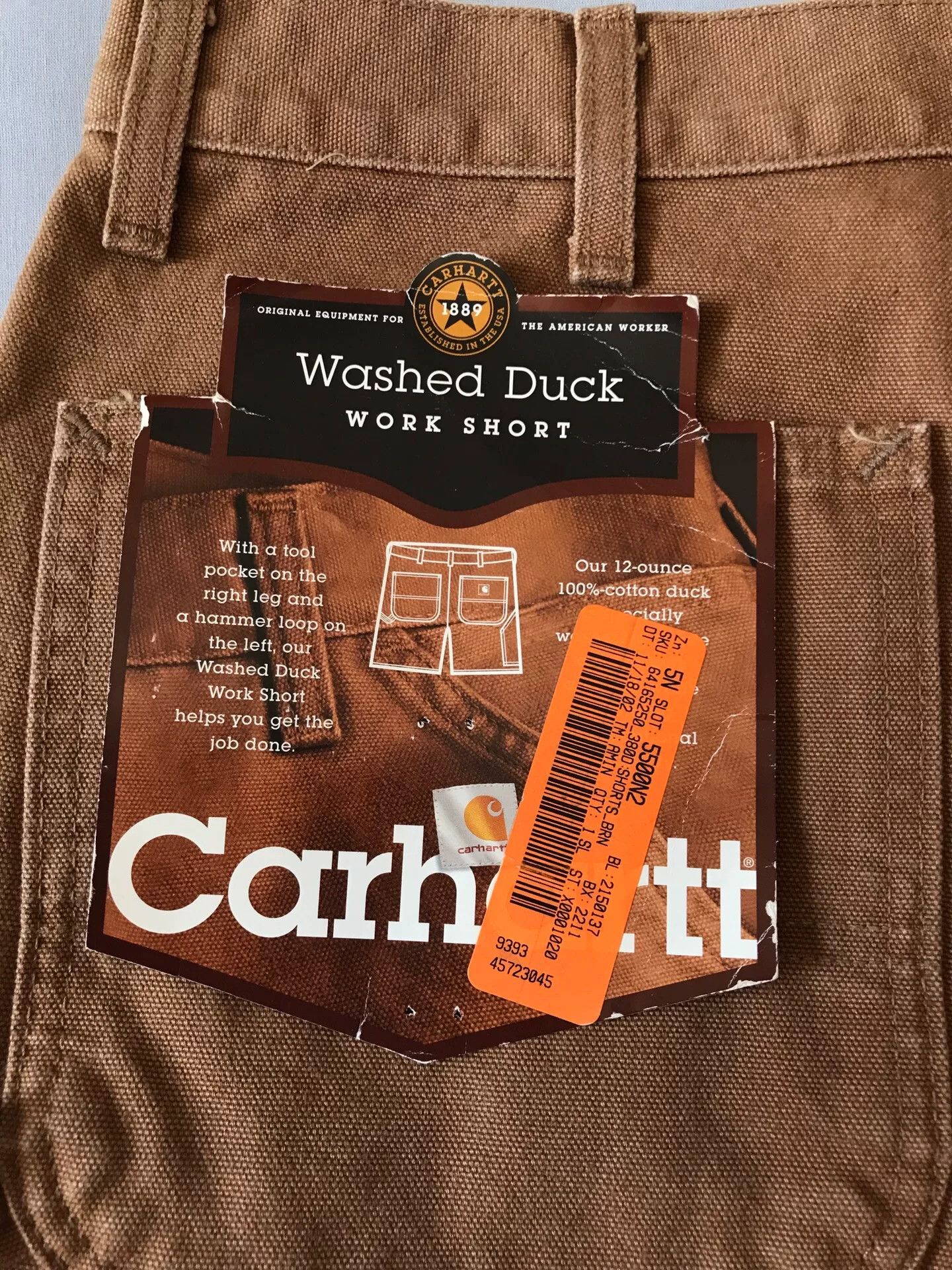 Carhartt Carhartt B25 Brown W36 Washed Cargo Shorts Size US 36 / EU 52 - 8 Thumbnail
