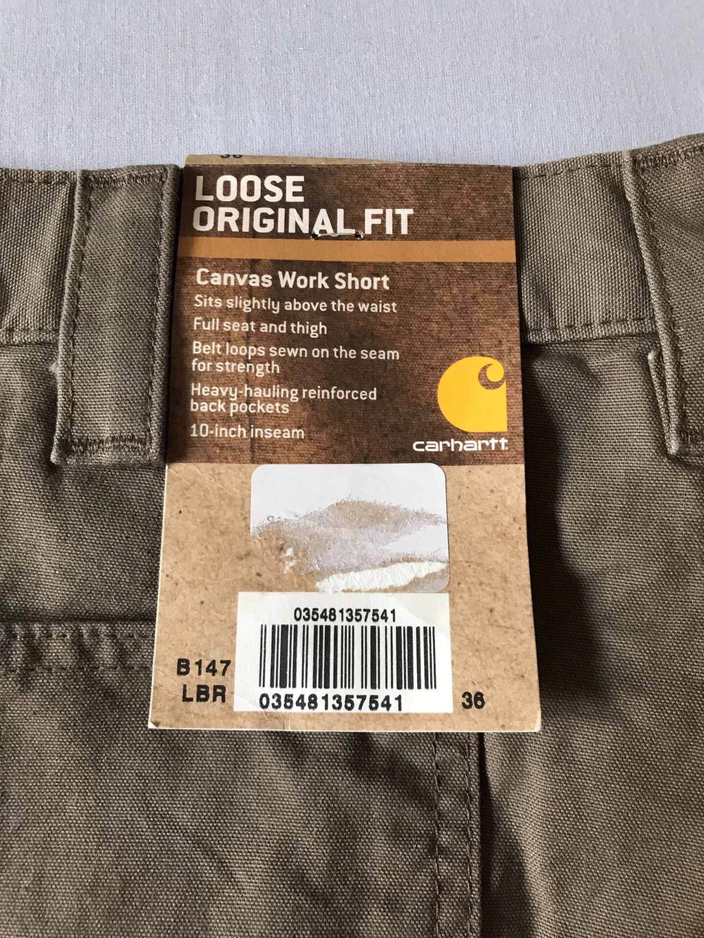 Carhartt Carhartt B147 LBR Canvas Work Short Size US 36 / EU 52 - 8 Thumbnail