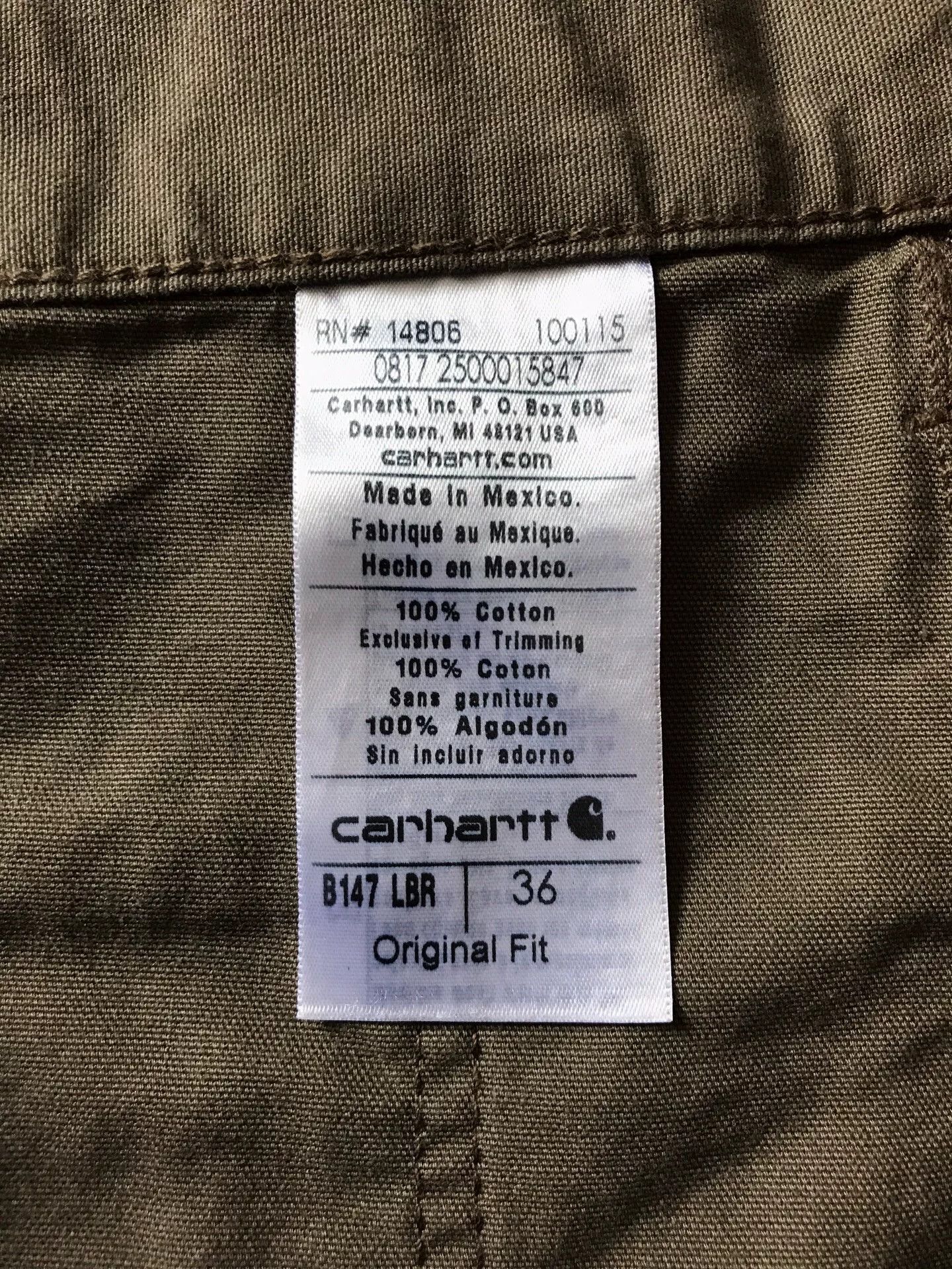 Carhartt Carhartt B147 LBR Canvas Work Short Size US 36 / EU 52 - 9 Thumbnail
