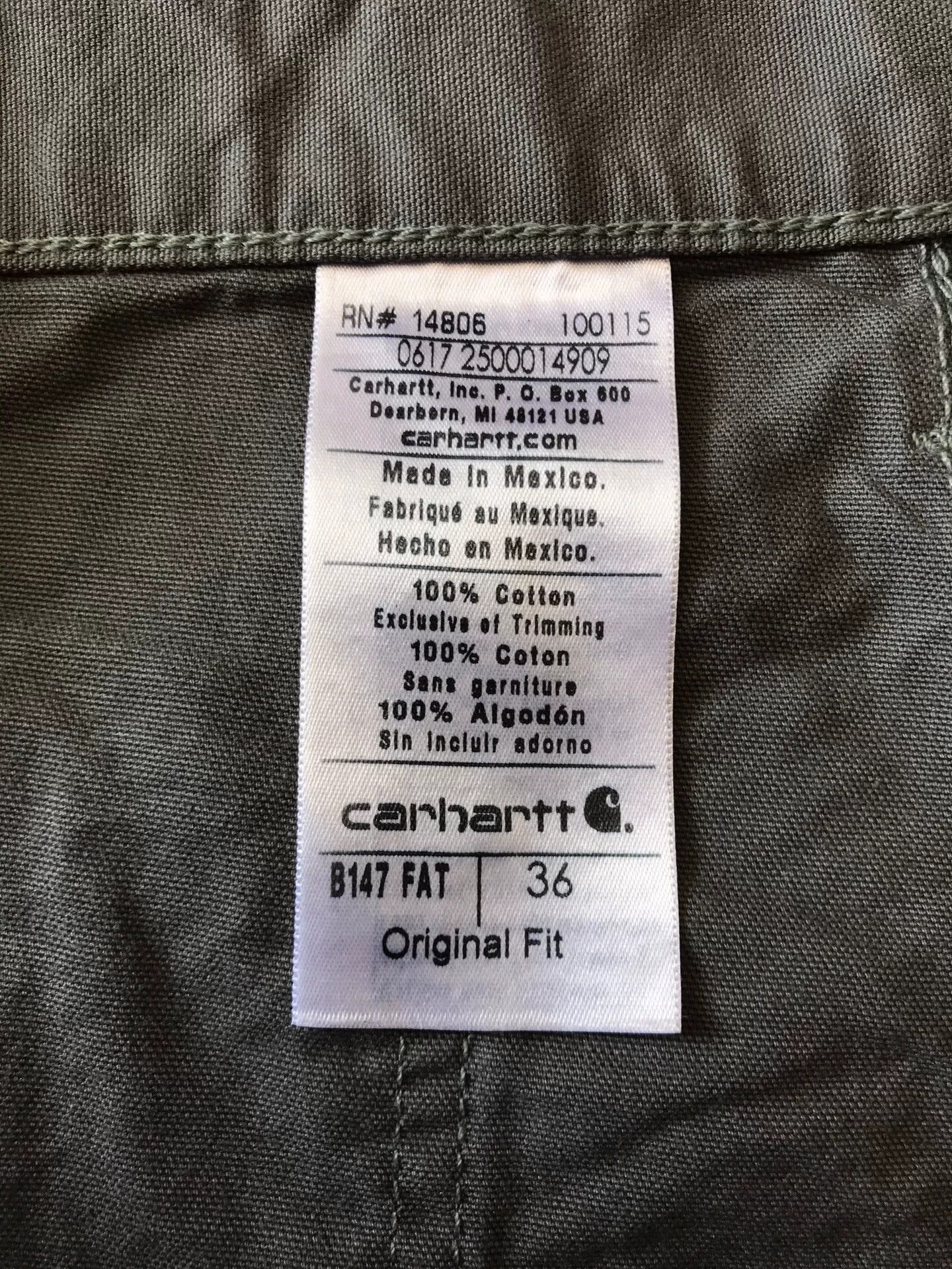 Carhartt Carhartt B147 FAT Work Shorts Size US 36 / EU 52 - 9 Thumbnail