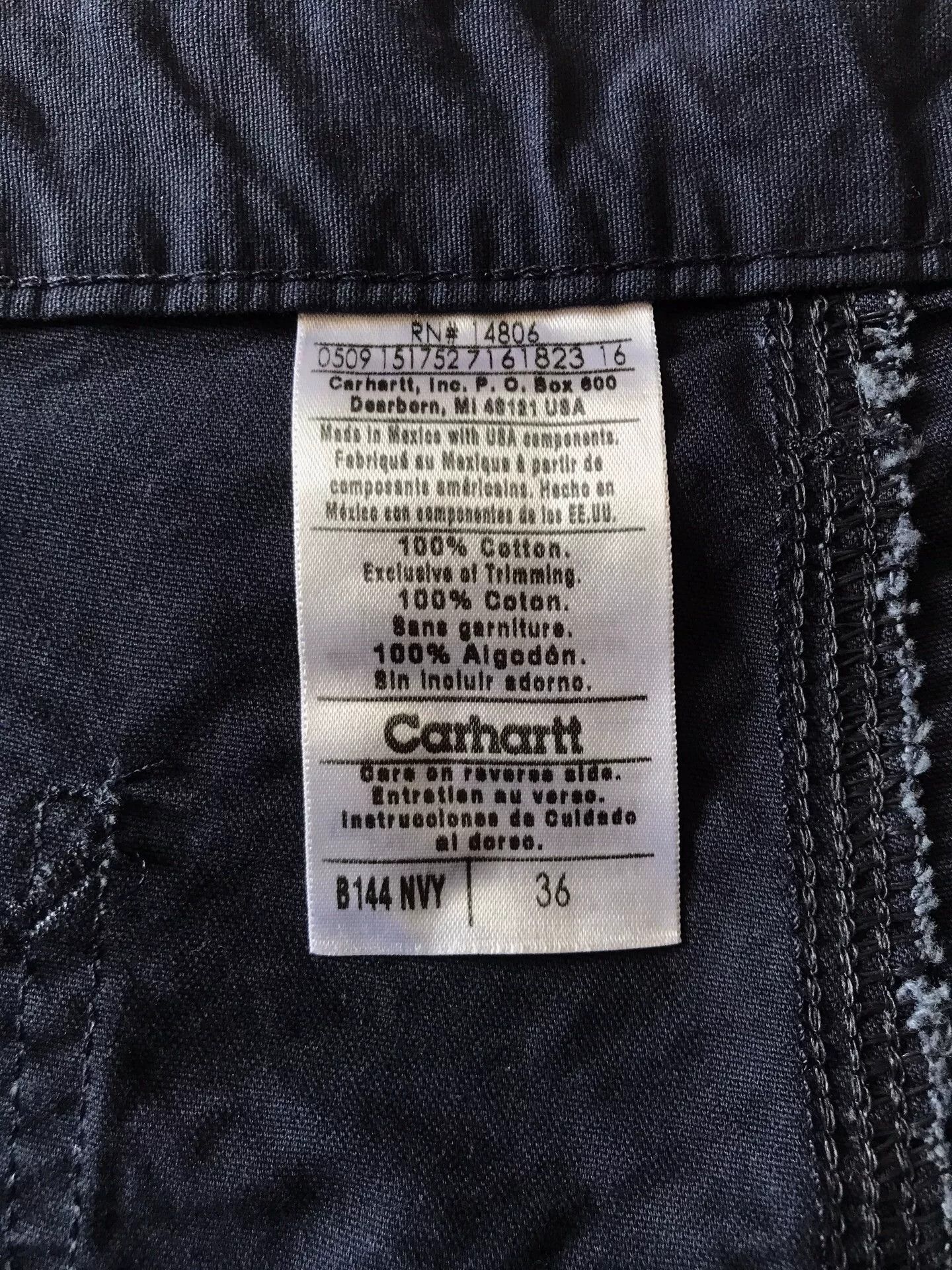 Carhartt Carhartt B144 Navy Work Short W36 Size US 36 / EU 52 - 9 Thumbnail
