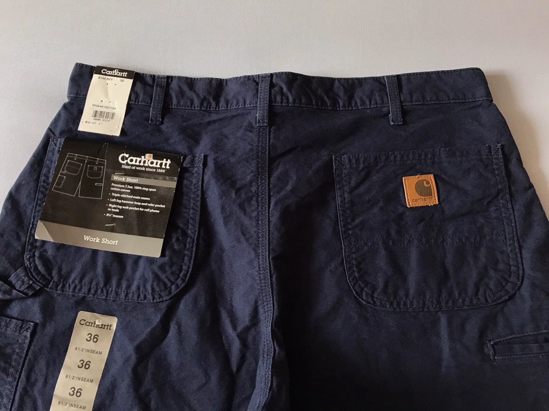 Carhartt Carhartt B144 Navy Work Short W36 Size US 36 / EU 52 - 3 Thumbnail