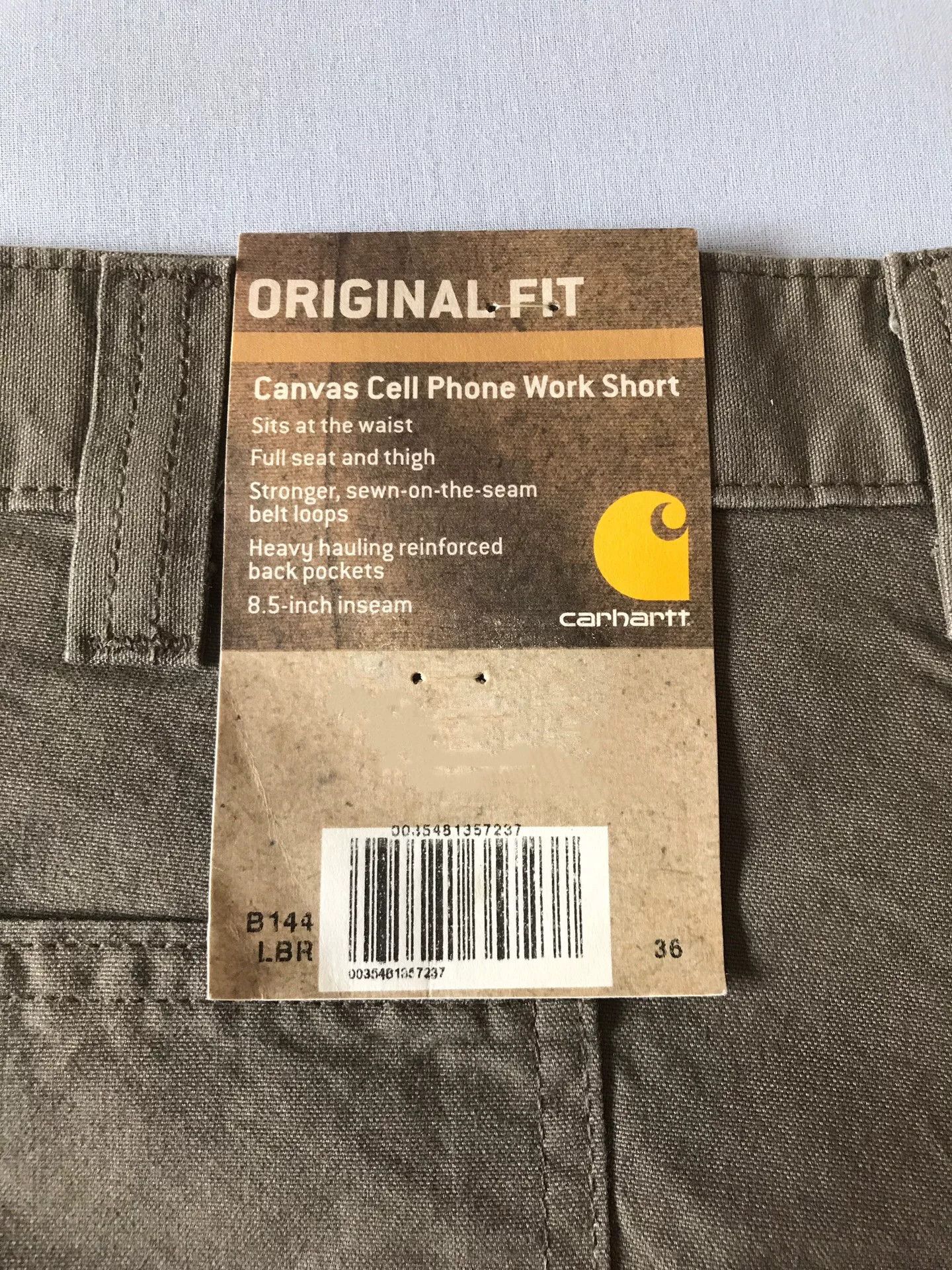 Carhartt Carhartt B144 LBR Washed Canvas Shorts Size US 36 / EU 52 - 8 Thumbnail