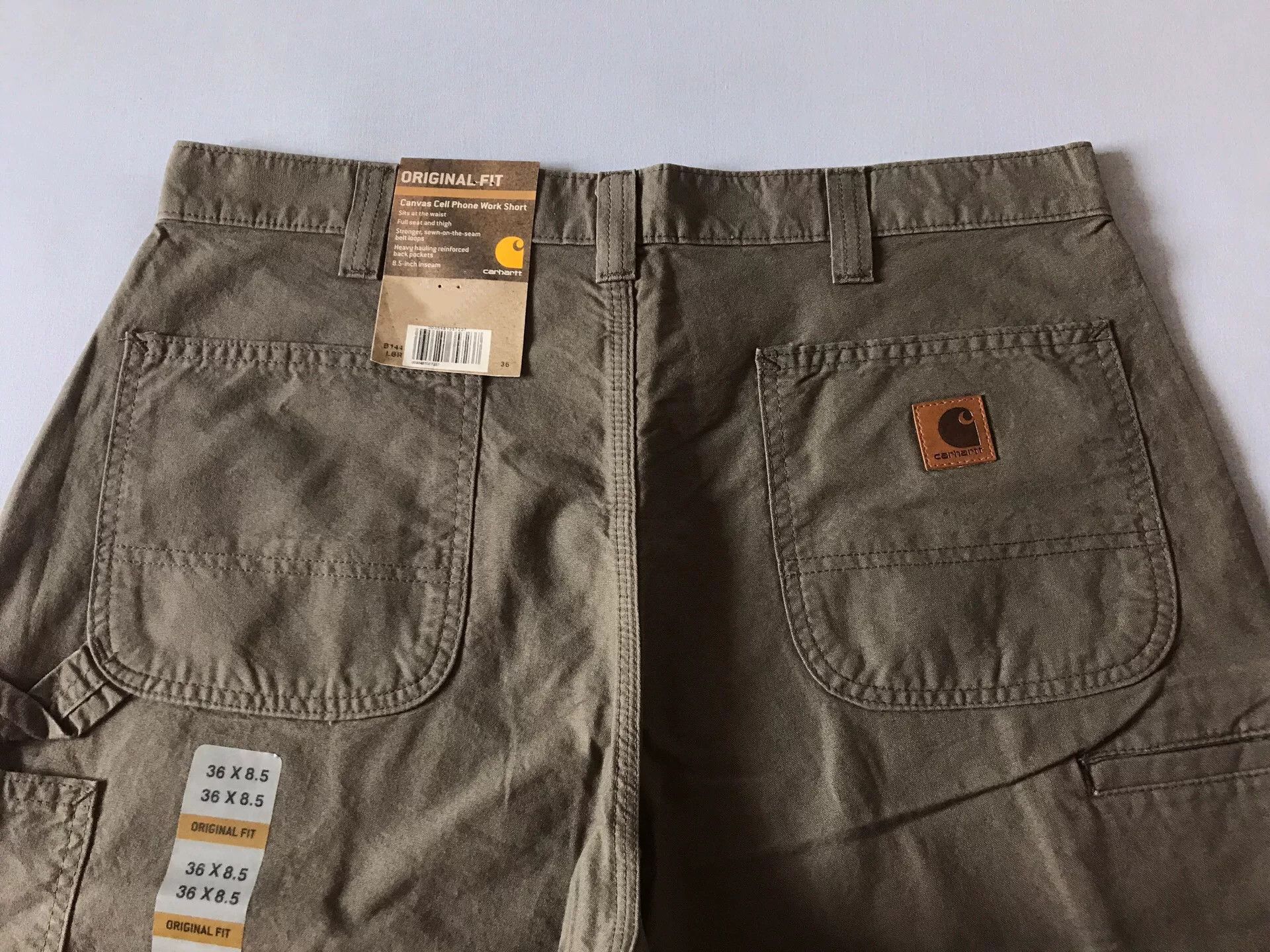 Carhartt Carhartt B144 LBR Washed Canvas Shorts Size US 36 / EU 52 - 3 Thumbnail