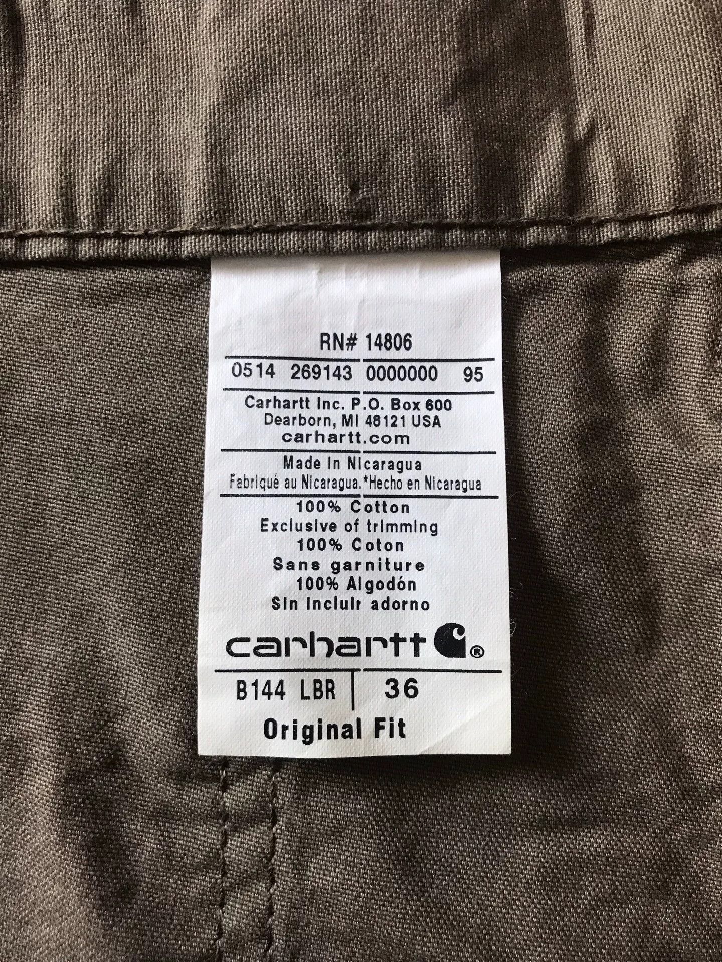 Carhartt Carhartt B144 LBR Washed Canvas Shorts Size US 36 / EU 52 - 9 Thumbnail