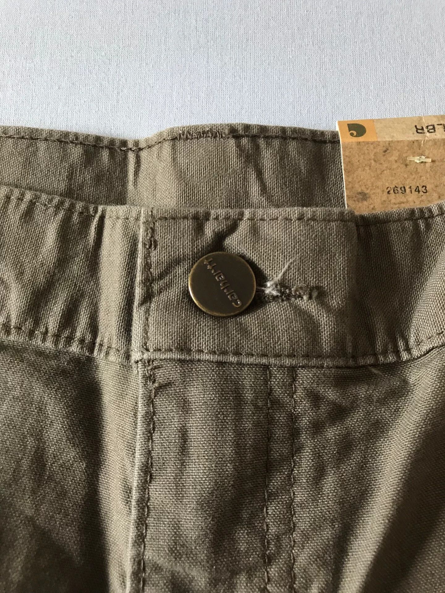 Carhartt Carhartt B144 LBR Washed Canvas Shorts Size US 36 / EU 52 - 6 Thumbnail