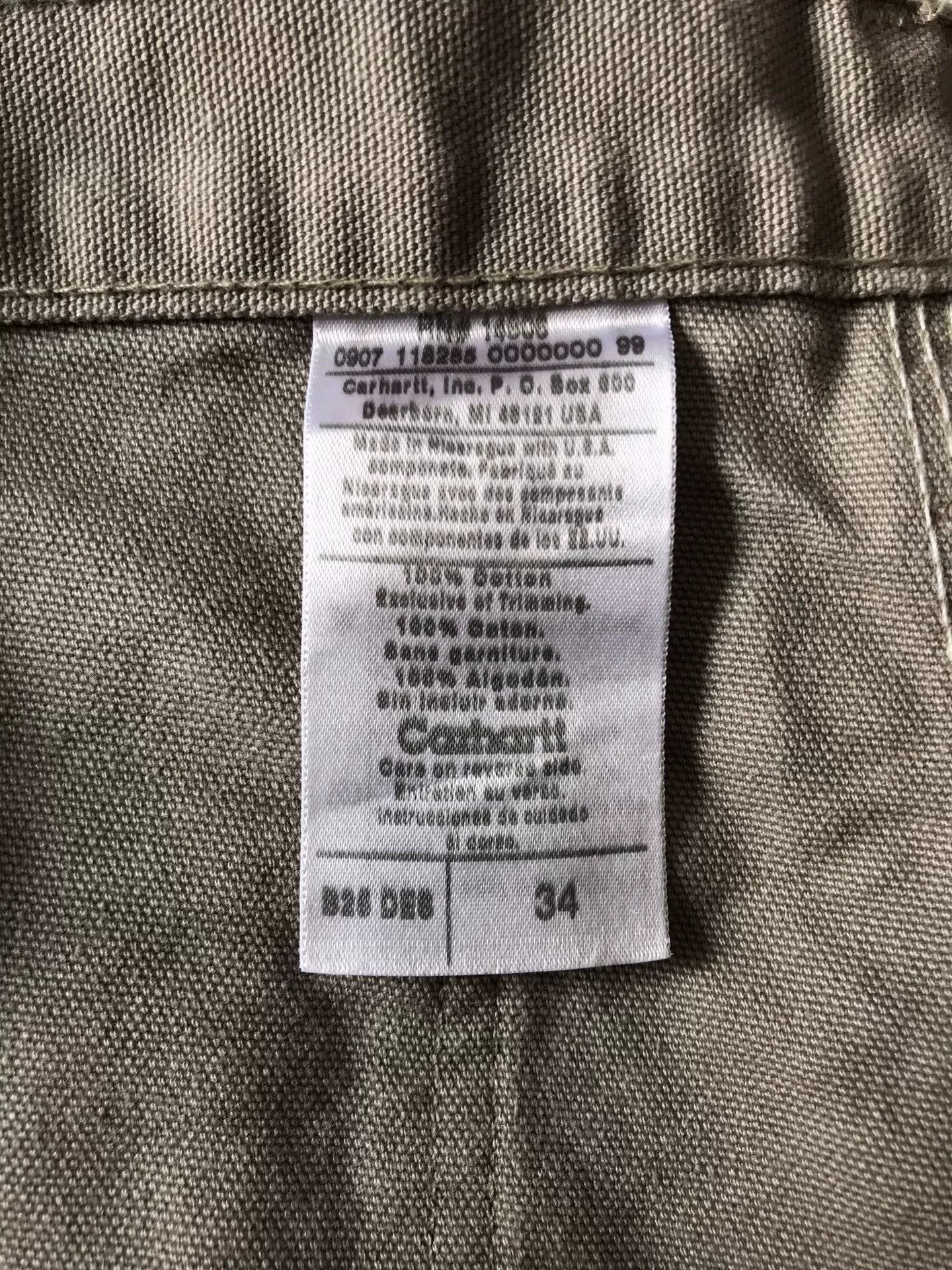 Carhartt Carhartt B25 DES Washed Canvas Work Shorts Size US 34 / EU 50 - 9 Thumbnail
