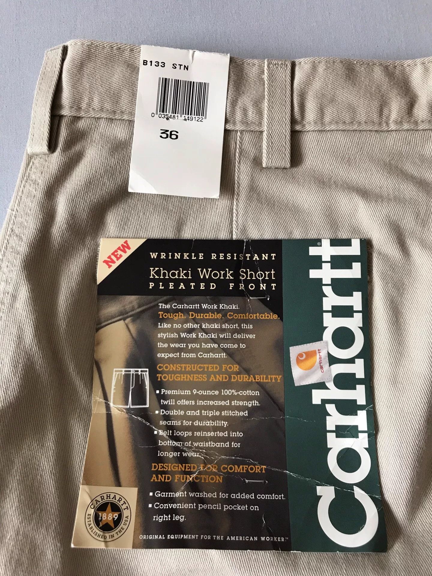 Carhartt Carhartt B133 STN Work Shorts Size US 36 / EU 52 - 8 Thumbnail
