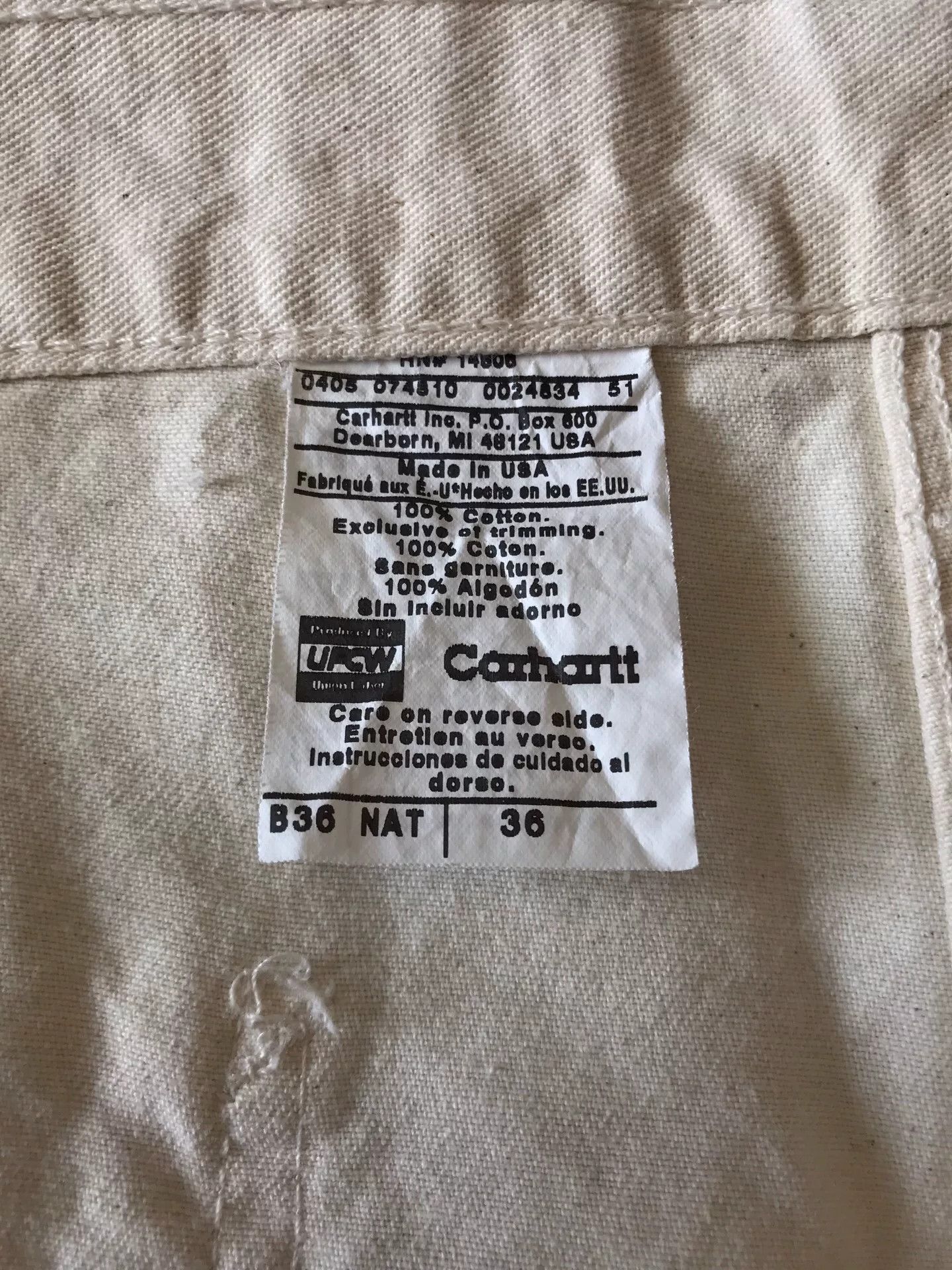 Carhartt Carhartt Washed Canvas Work Shorts Size US 36 / EU 52 - 9 Thumbnail
