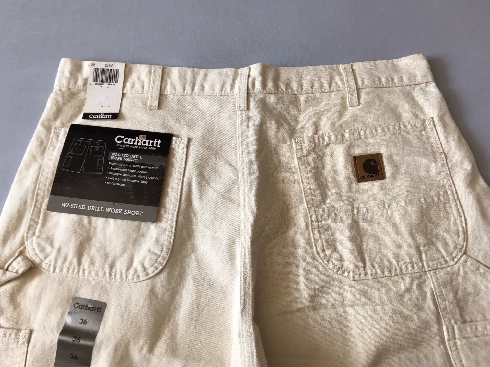 Carhartt Carhartt Washed Canvas Work Shorts Size US 36 / EU 52 - 3 Thumbnail