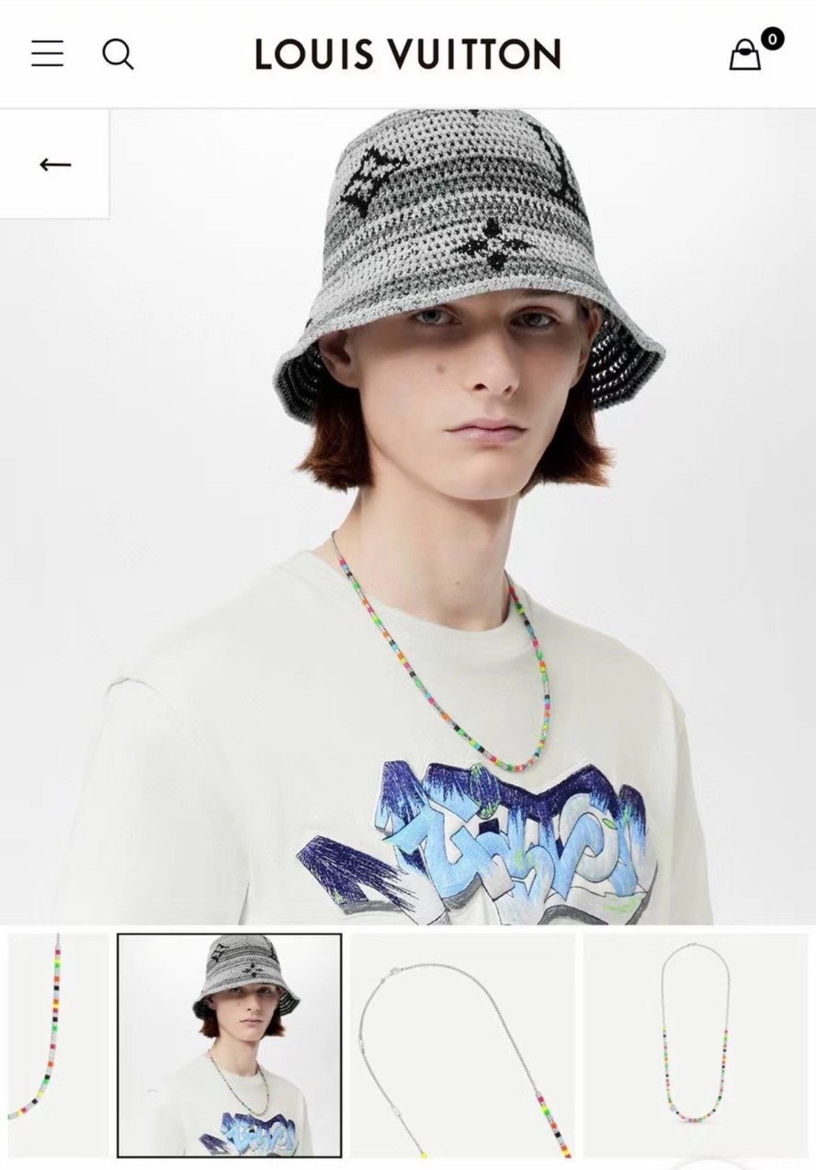 Louis Vuitton Louis Vuitton Gray Hat S Men Size ONE SIZE - 2 Thumbnail