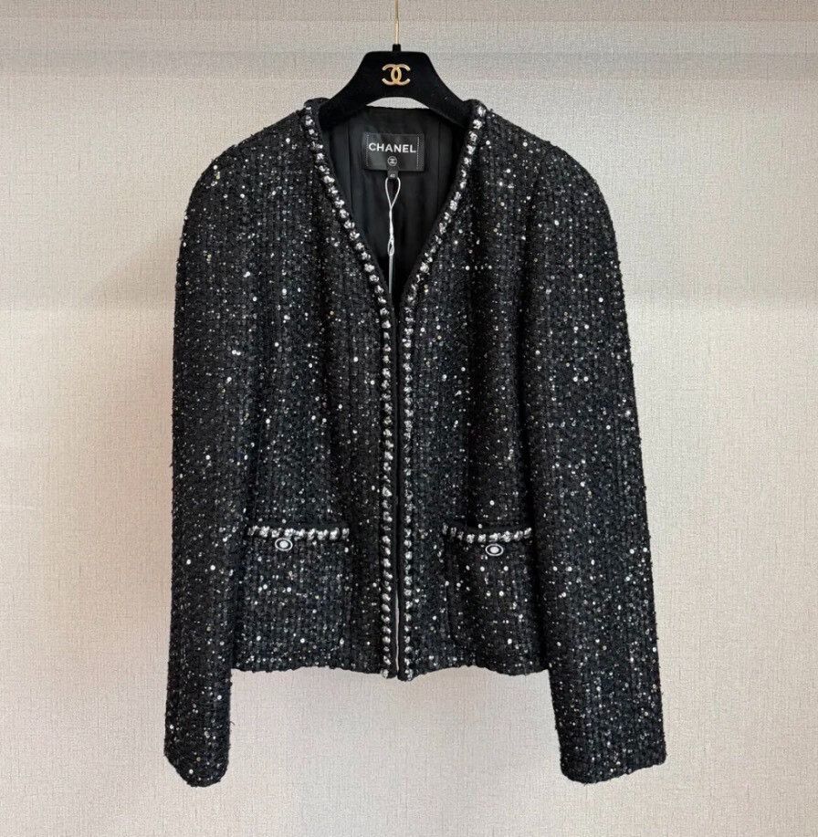 Chanel Chanel Black Light Jacket 36 Men Size US S / EU 44-46 / 1 - 9 Thumbnail