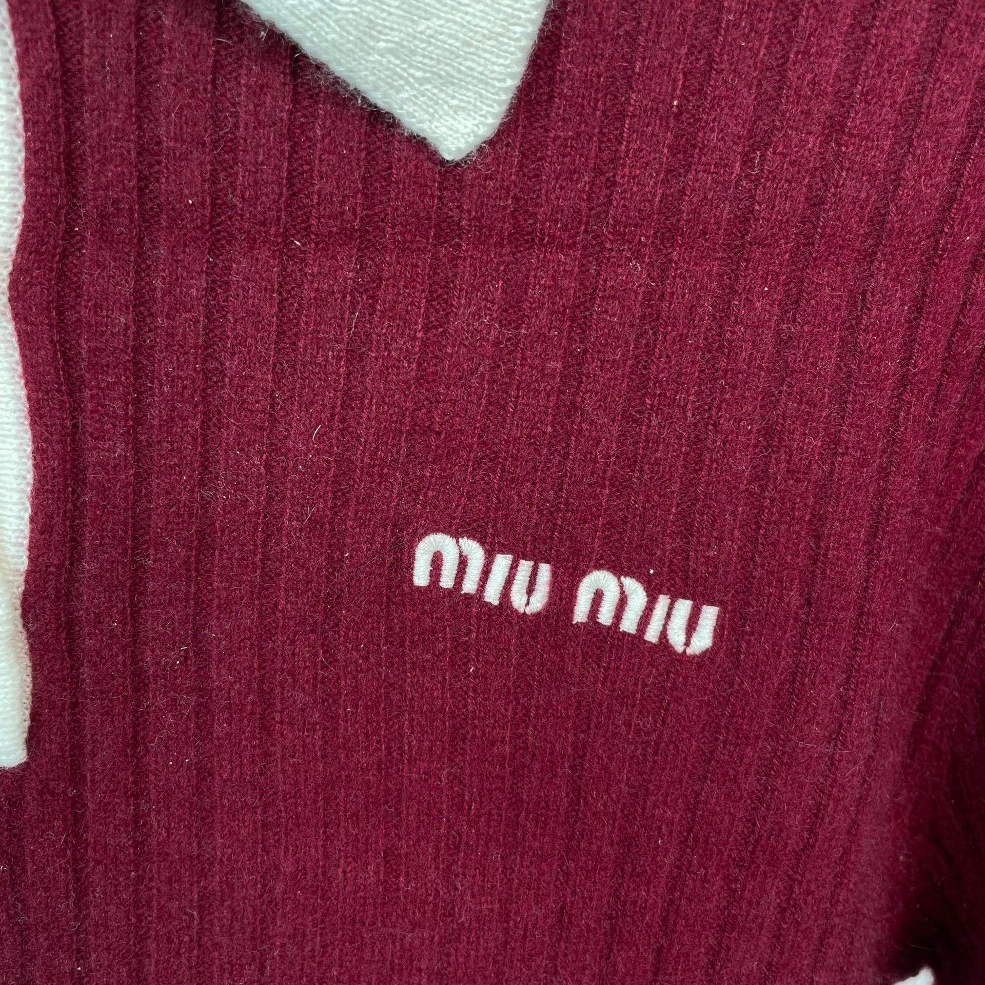 Miu Miu Miu Miu Red Sweater 36 Women Size S / US 4 / IT 40 - 3 Thumbnail