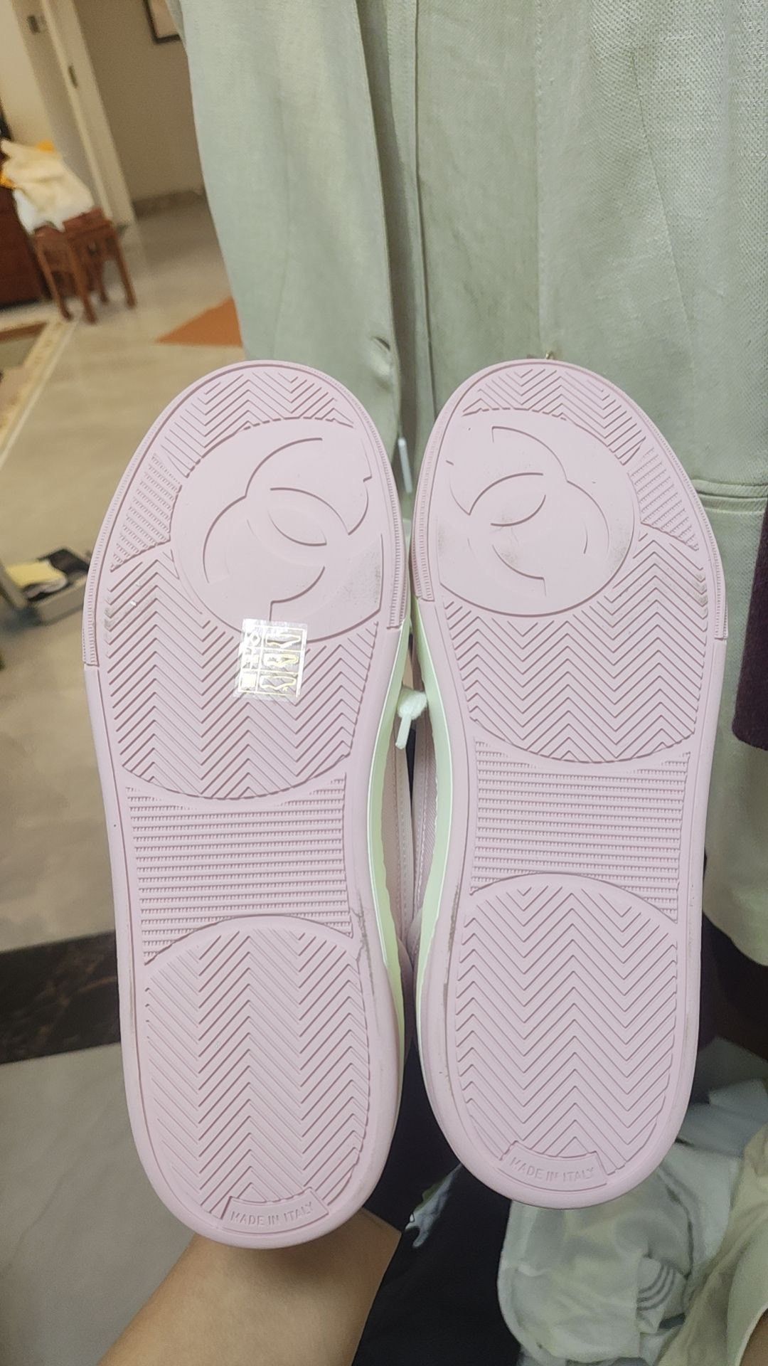 Chanel Chanel Pink Lowtop Sneakers 39 Women Size US 8.5 / IT 38.5 - 2 Thumbnail