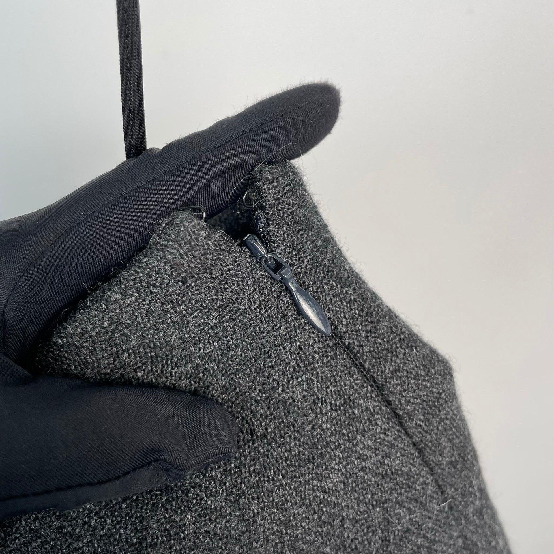 Prada Prada Wool Gray Skirt 38 Women Size 38" / US 16 / IT 52 - 3 Thumbnail
