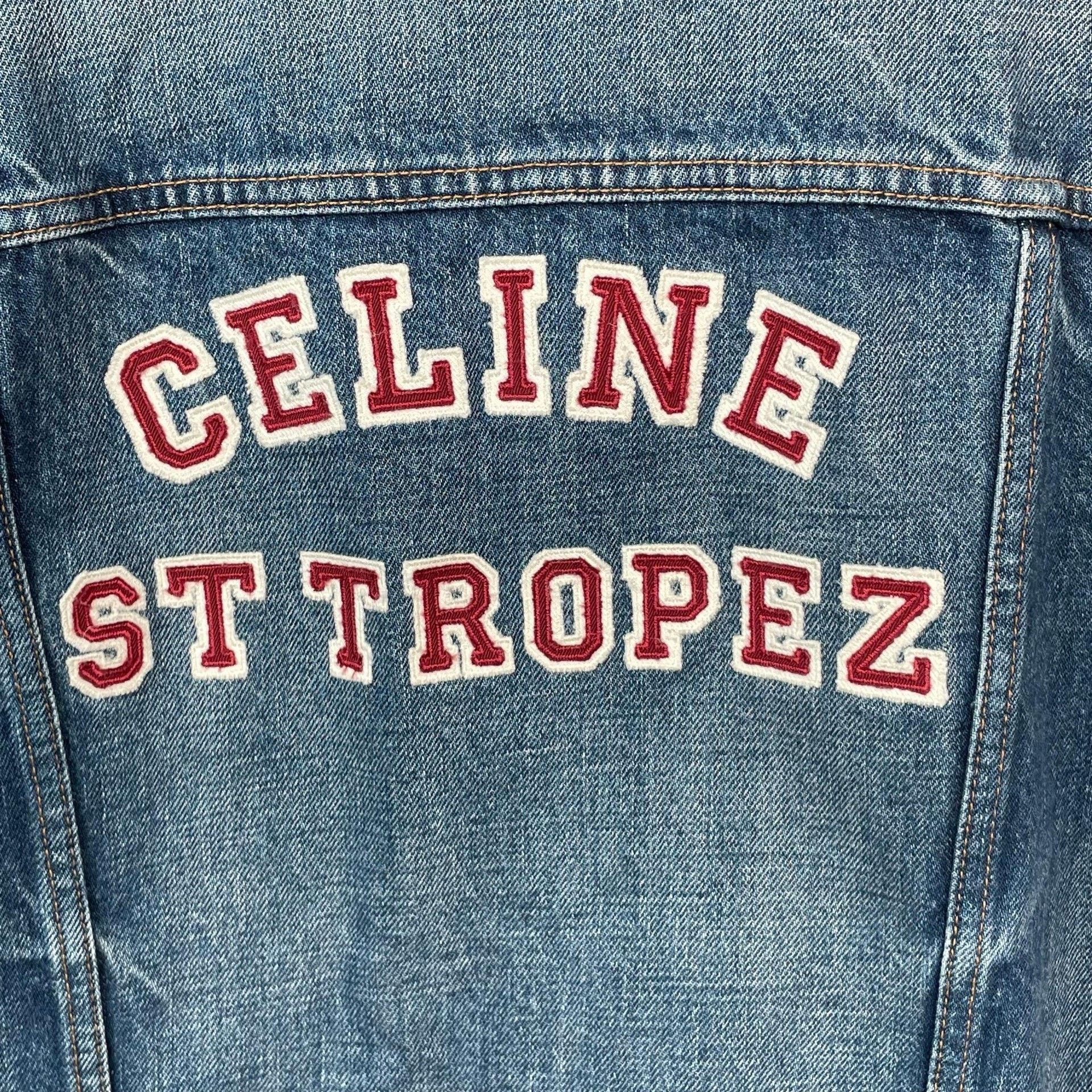 Celine Celine Denim Red Jacket S Women Size S / US 4 / IT 40 - 3 Thumbnail