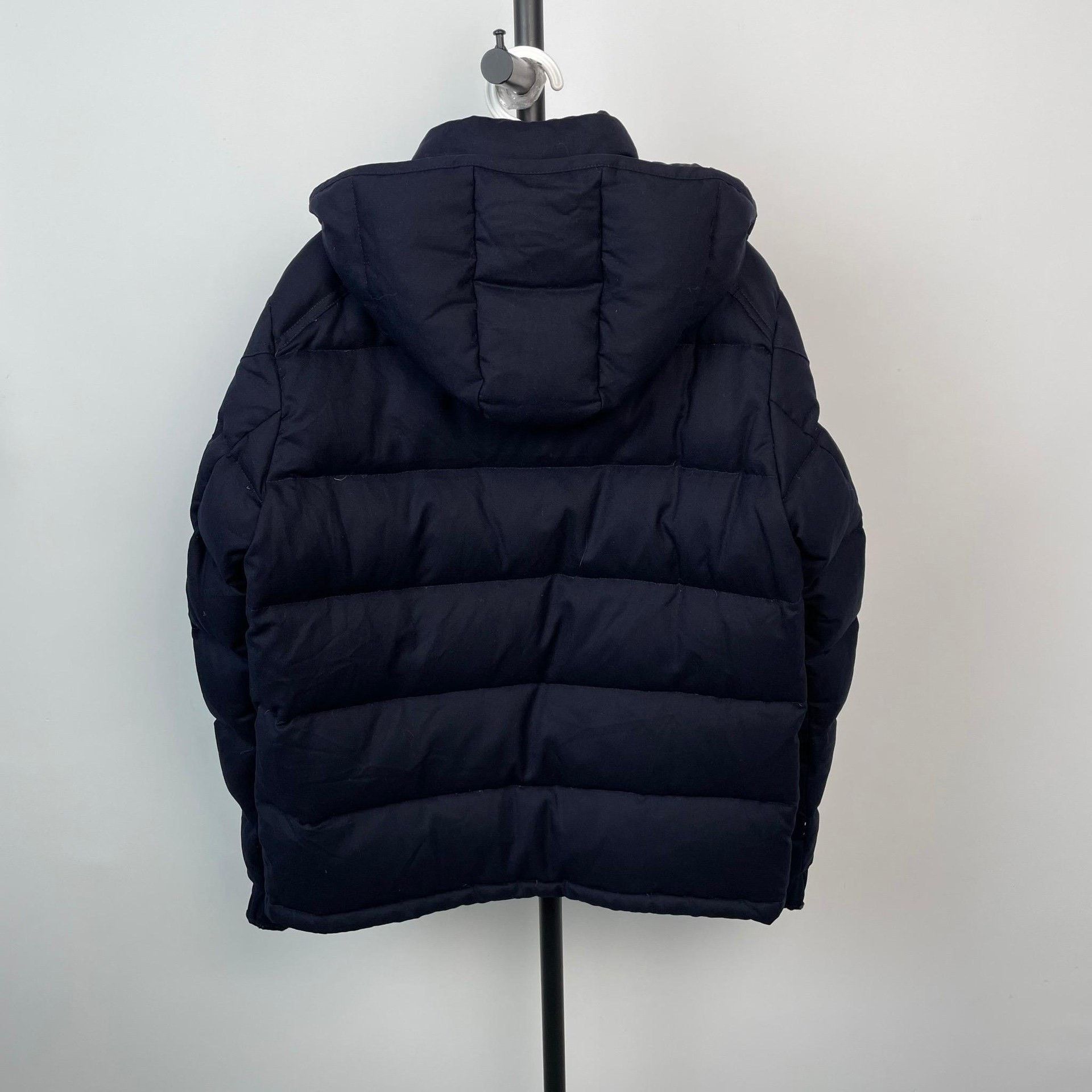 Moncler Moncler Cropped Blue Heavy Coat L Men Size US L / EU 52-54 / 3 - 2 Thumbnail
