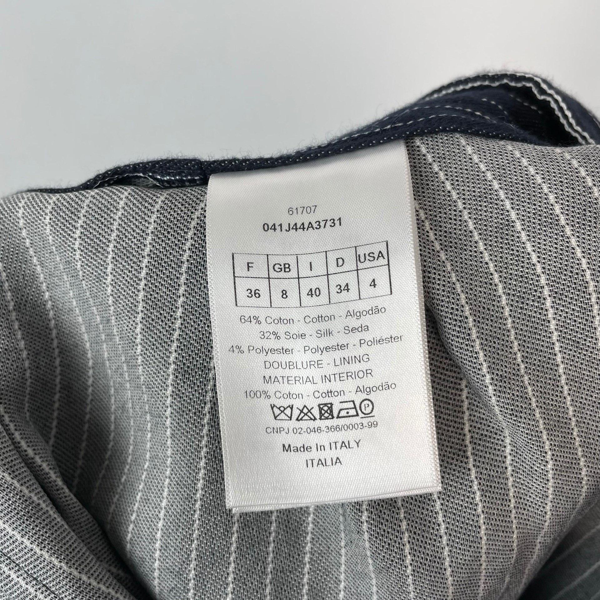 Dior Dior Denim Striped Blue Skirt 36 Women Size 36" / US 14 / IT 50 - 7 Thumbnail