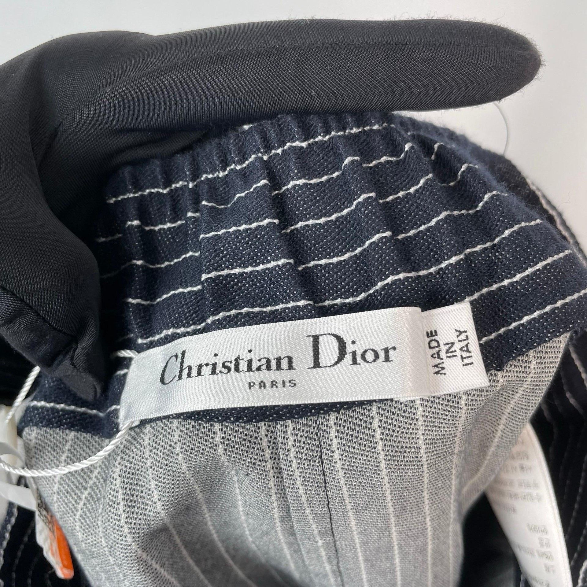 Dior Dior Denim Striped Blue Skirt 36 Women Size 36" / US 14 / IT 50 - 6 Thumbnail