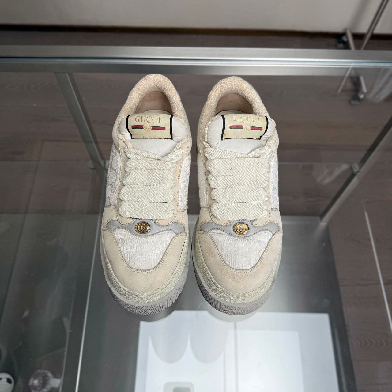 Gucci Gucci White Lowtop Sneakers 9.5 Men Size US 9.5 / EU 42-43 - 8 Thumbnail