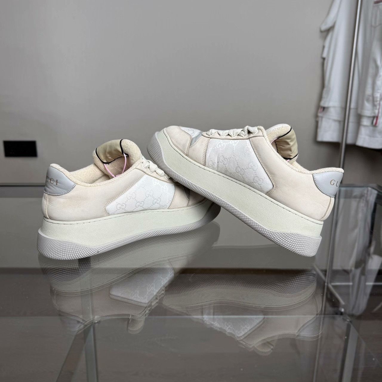 Gucci Gucci White Lowtop Sneakers 9.5 Men Size US 9.5 / EU 42-43 - 4 Thumbnail