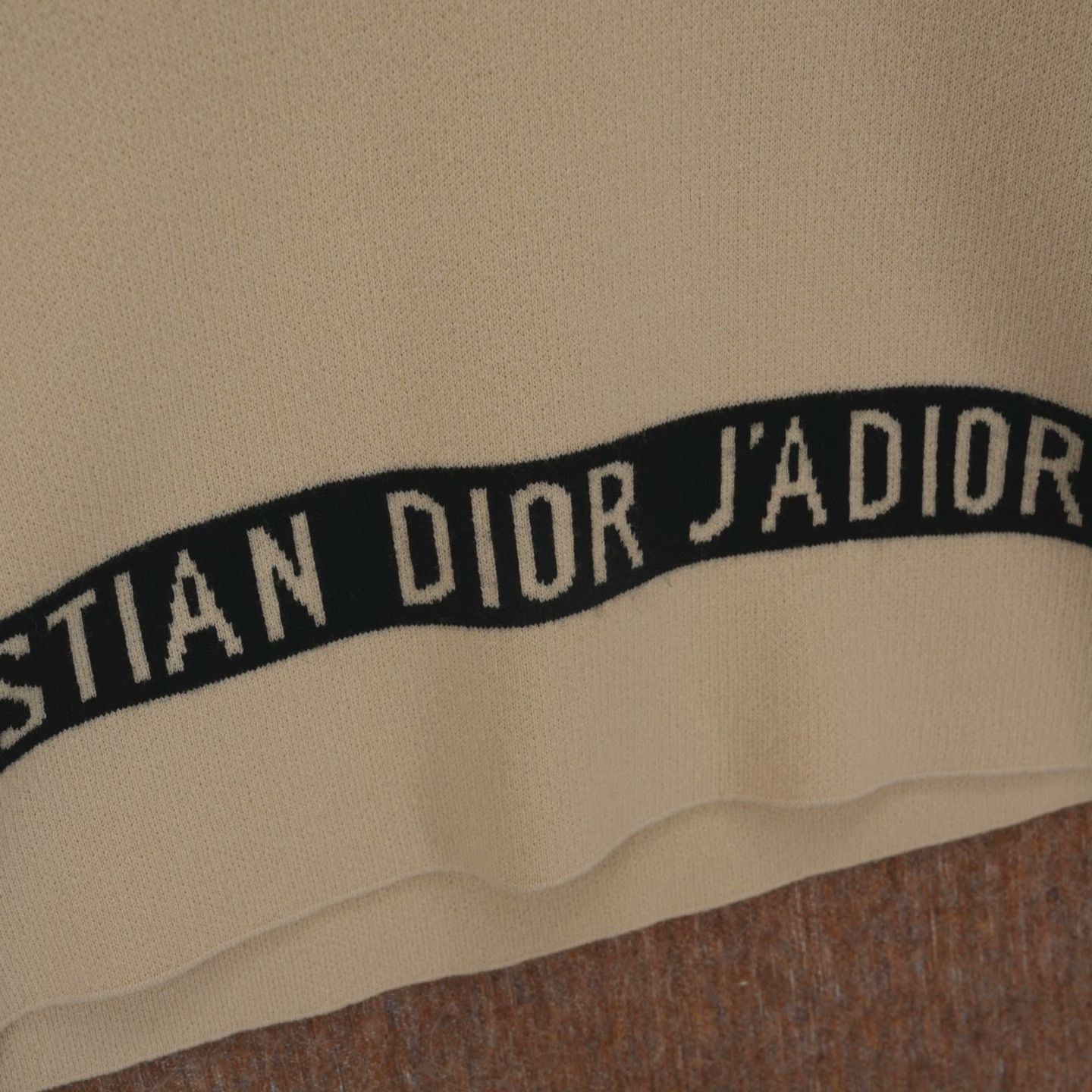 Dior Dior Retro Striped Beige Sweater 38 Women Size S / US 4 / IT 40 - 3 Thumbnail