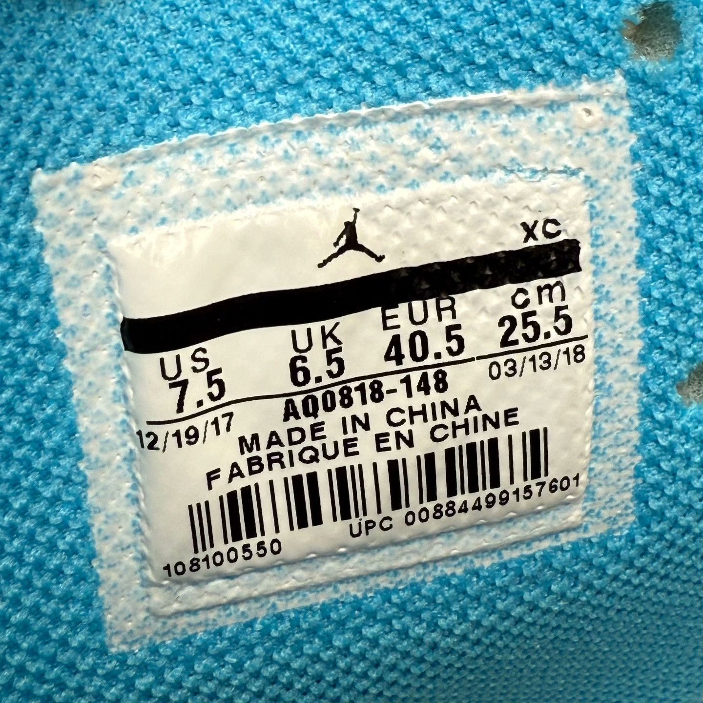 Nike Nike AJ1 Blue Lowtop Sneakers 40 Men Size US 7.5 / EU 40-41 - 7 Thumbnail