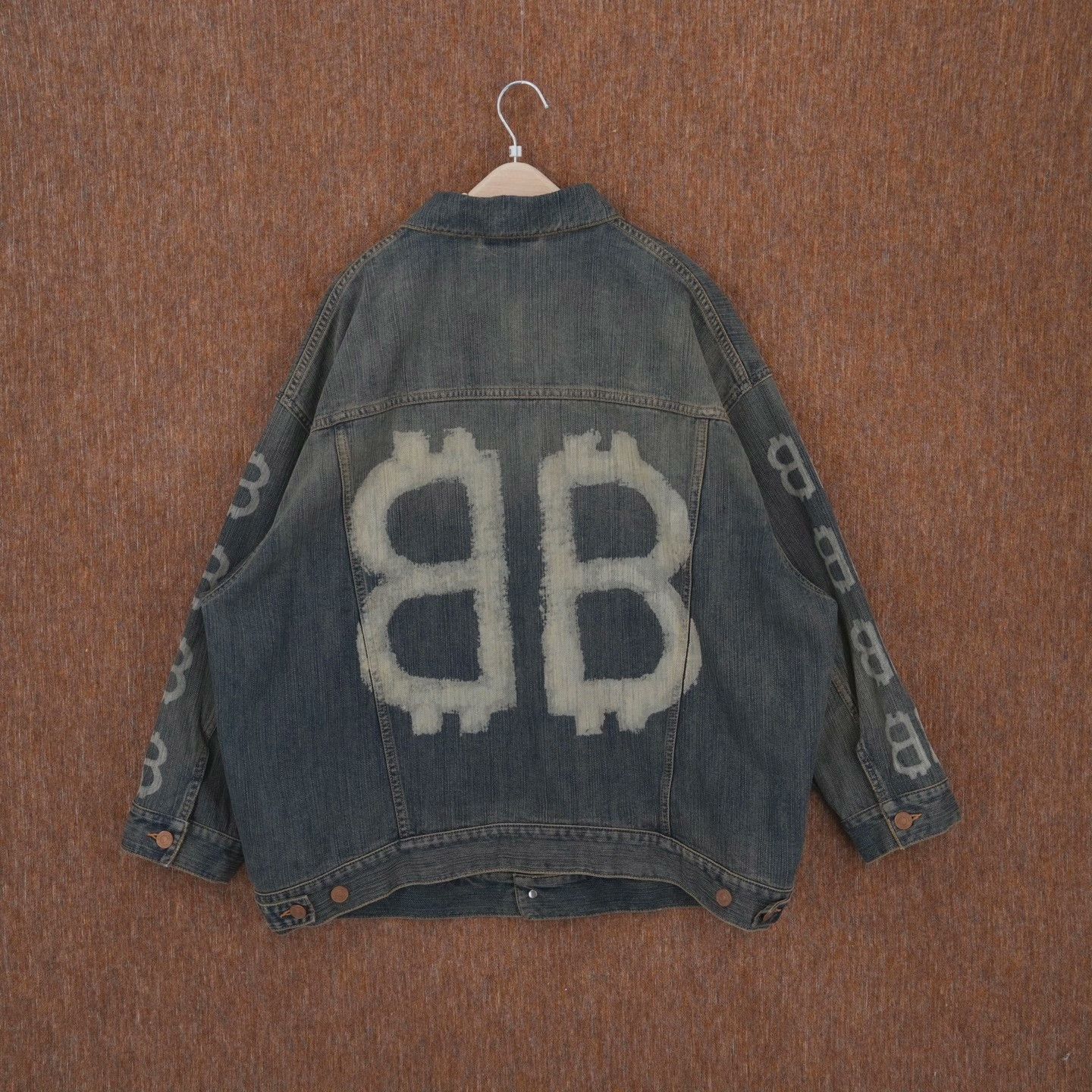 Balenciaga Balenciaga Denim Printed Jacket S Women Size S / US 4 / IT 40 - 2 Thumbnail