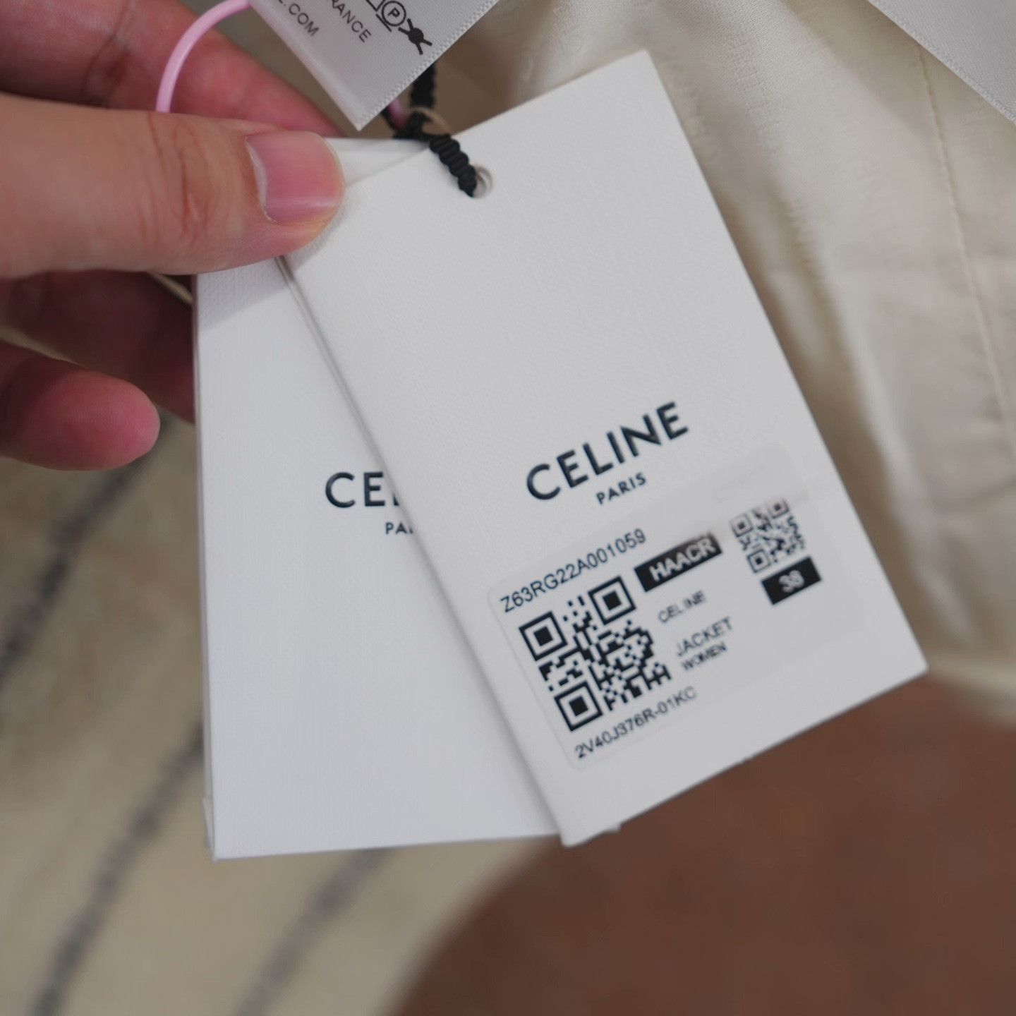 Celine Celine Striped Jacket 38 Women Size S / US 4 / IT 40 - 5 Thumbnail