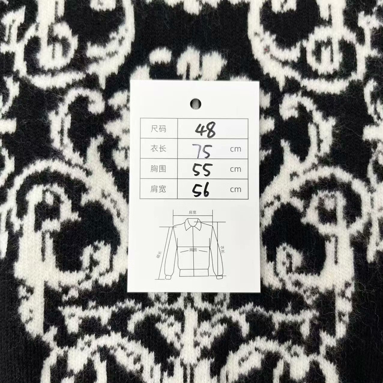 Versace Versace Retro Black Sweater 48 Women Size XL / US 12-14 / IT 48-50 - 6 Thumbnail