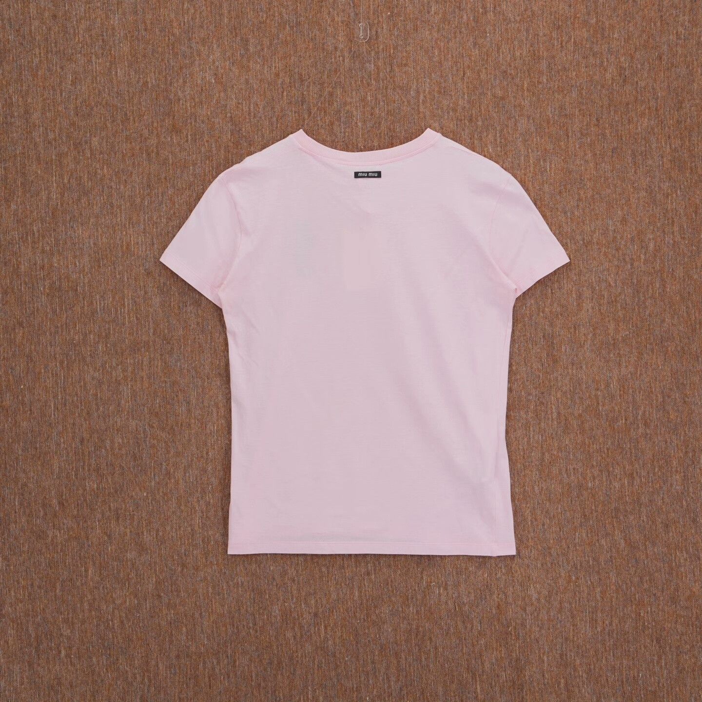 Miu Miu Miu Miu Embroidered Printed Pink T-Shirt S Women Size S / US 4 / IT 40 - 2 Thumbnail
