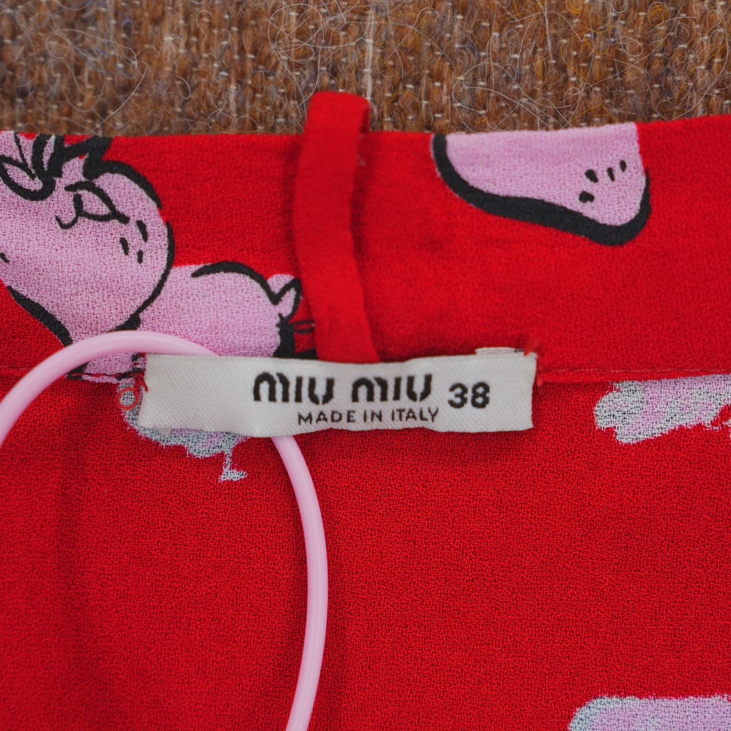 Miu Miu Miu Miu Printed Graphic Red Hoodie 38 Men Size US S / EU 44-46 / 1 - 3 Thumbnail