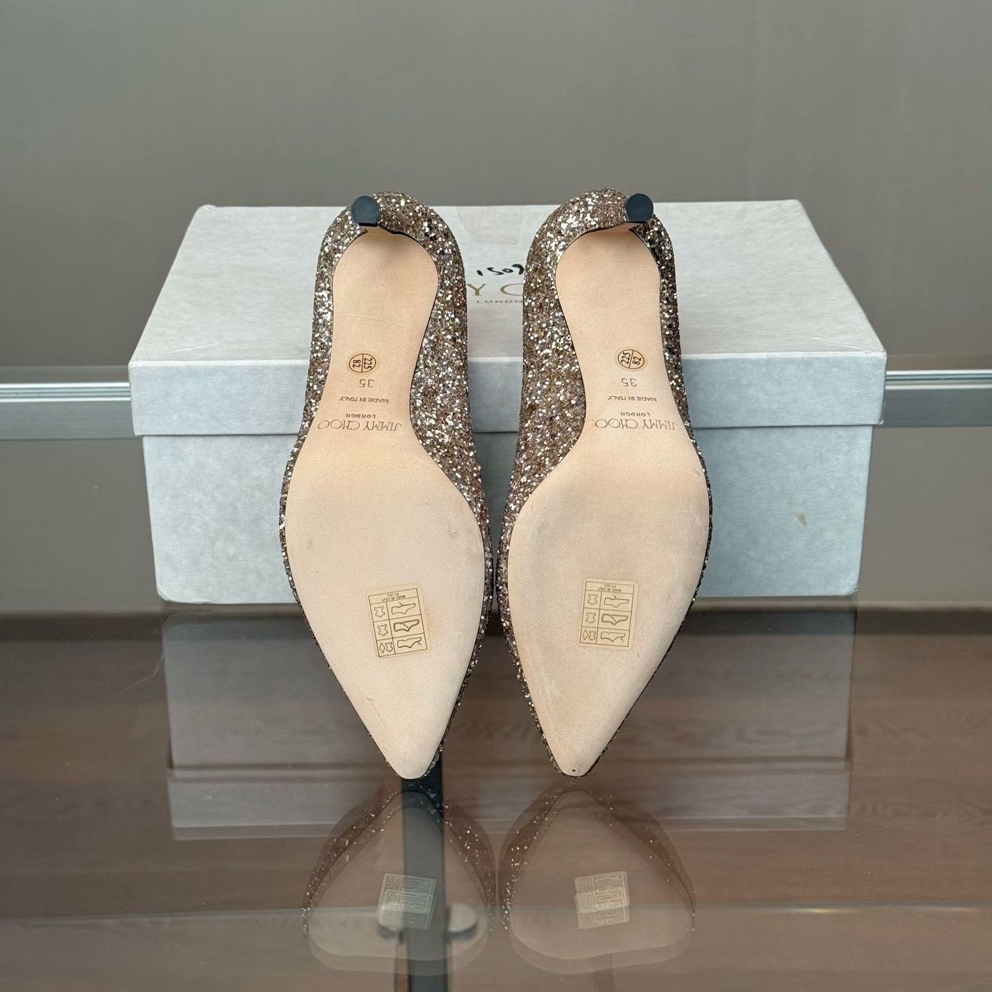 Jimmy Choo Jimmy Choo Beige Lowtop Sneakers 35 Women Size US 5 / IT 35 - 6 Thumbnail