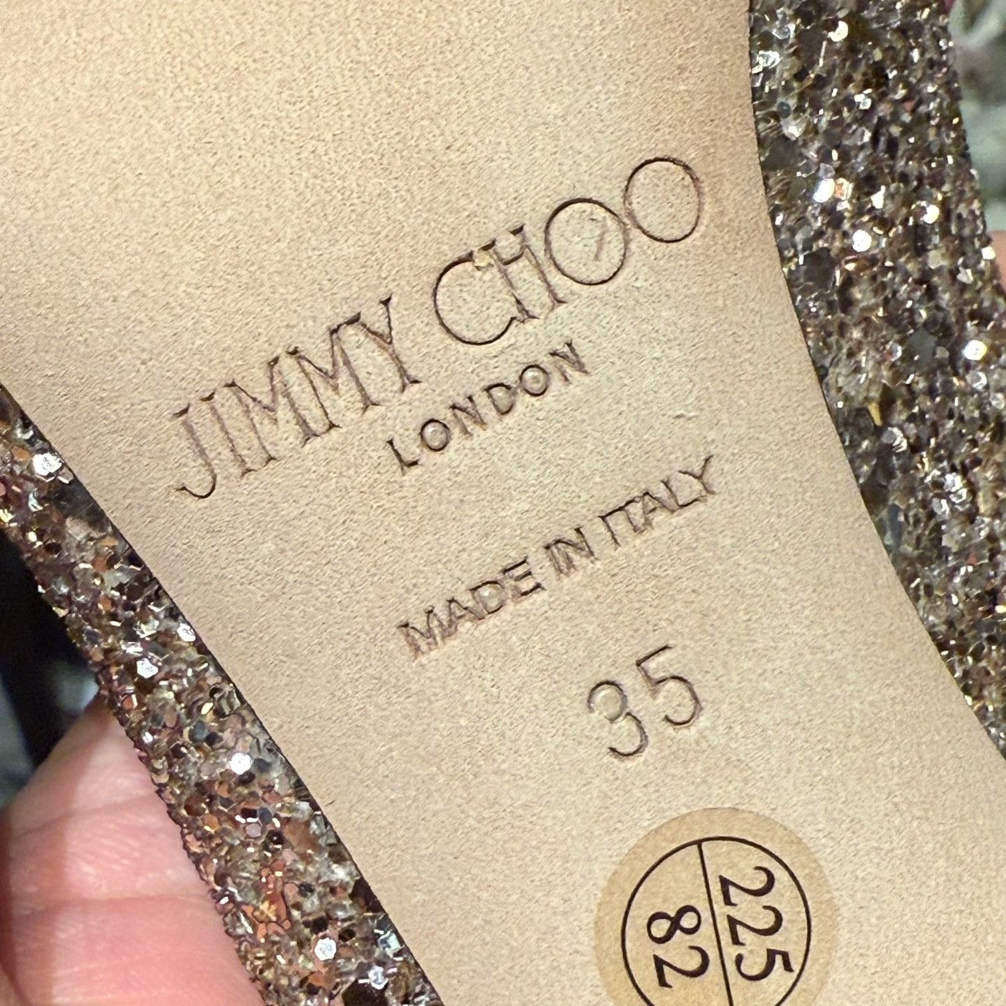 Jimmy Choo Jimmy Choo Beige Lowtop Sneakers 35 Women Size US 5 / IT 35 - 7 Thumbnail