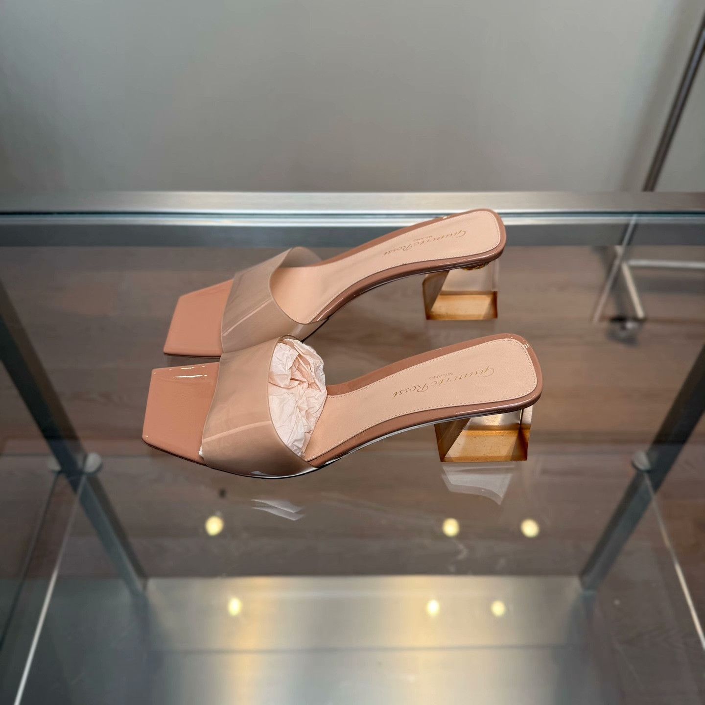 Gianvito Rossi Gianvito Rossi Clear Pink Sandals 37 Women Size US 6.5 / IT 36.5 - 3 Thumbnail