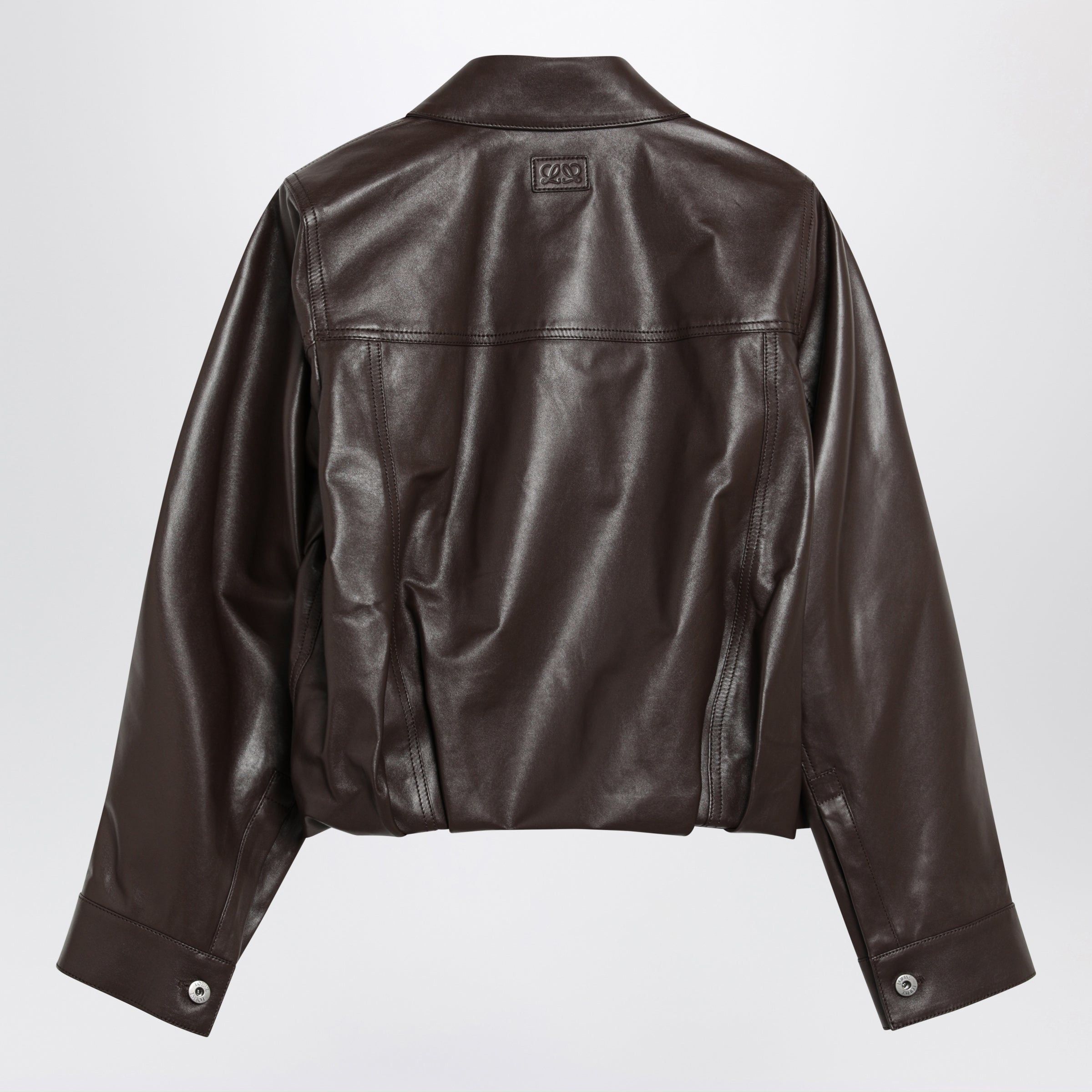 Loewe Loewe Brown Lamb Nappa Leather Jacket Size S / US 4 / IT 40 - 2 Thumbnail