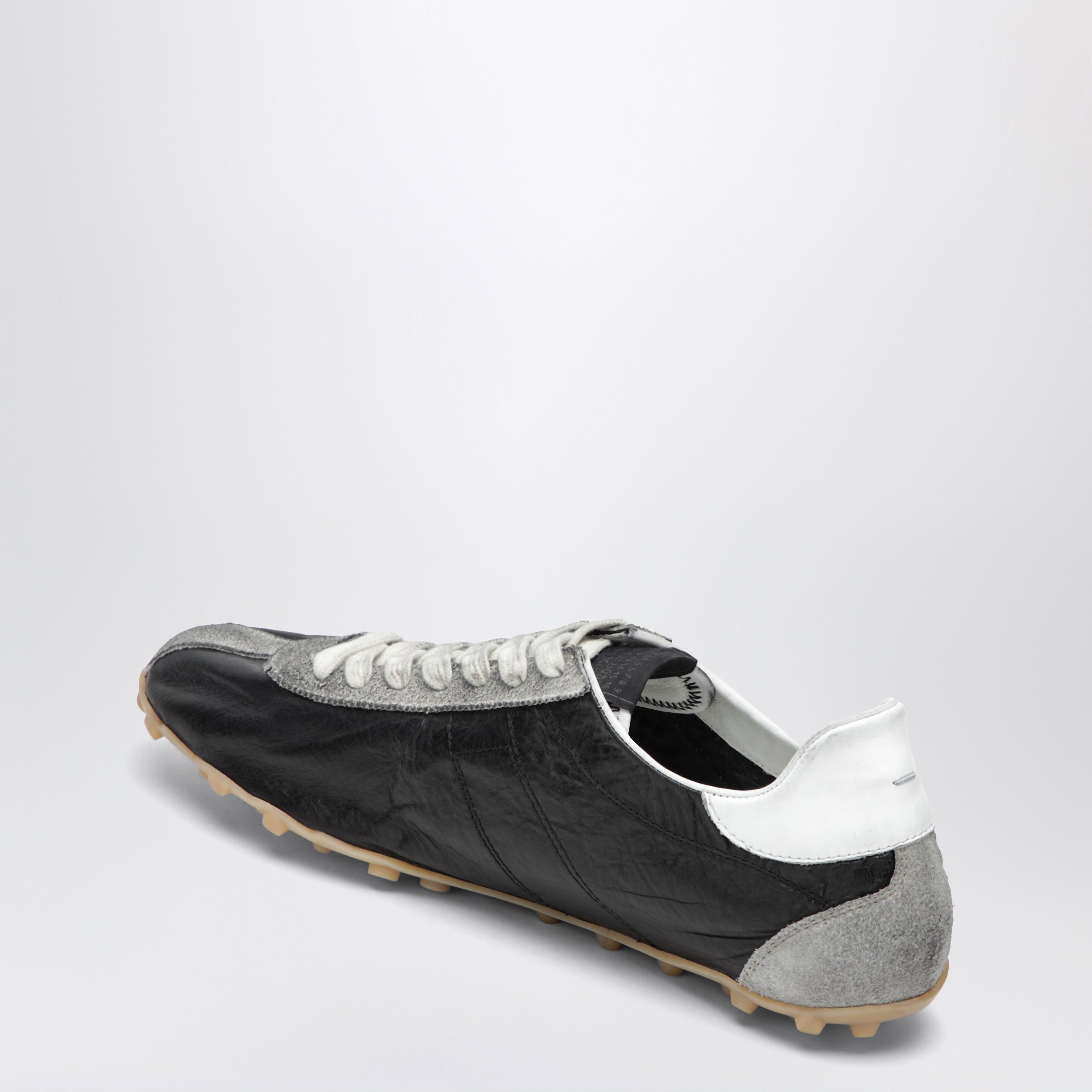 Maison Margiela Maison Margiela Sprinters Sneakers In Black Leather And Vintage Suede Size US 8 / EU 41 - 2 Thumbnail