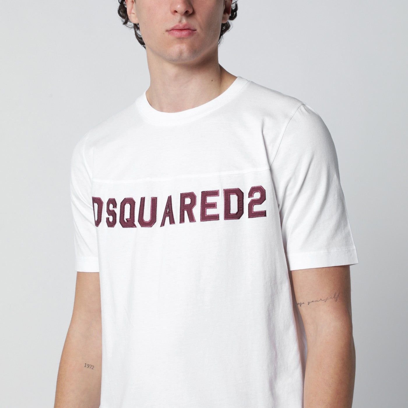 Dsquared2 Dsquared2 White T-Shirt With Logo Embroidery Size US XL / EU 56 / 4 - 2 Thumbnail