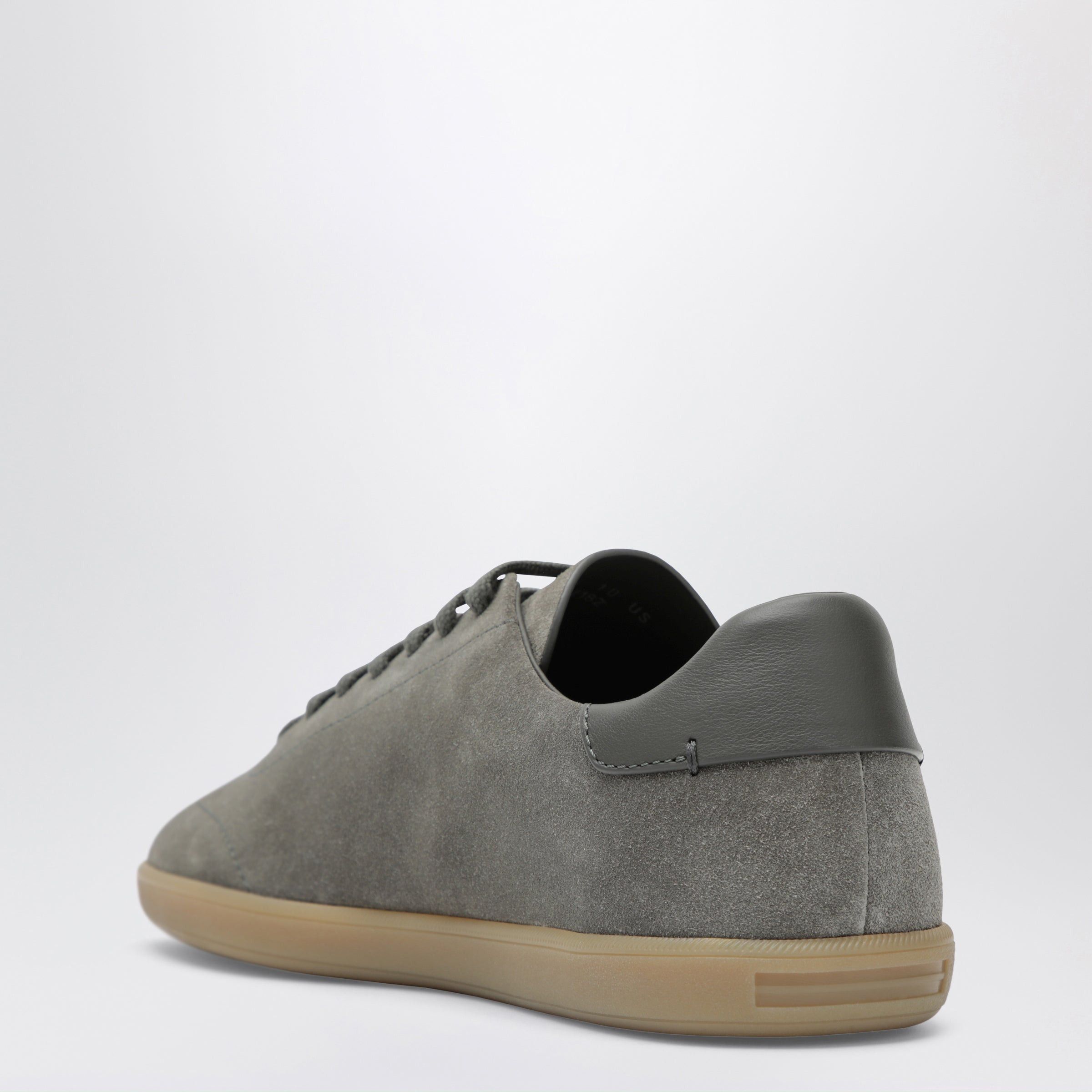 Ermenegildo Zegna Zegna Grey Suede Sneakers Size US 7 / EU 40 - 2 Thumbnail