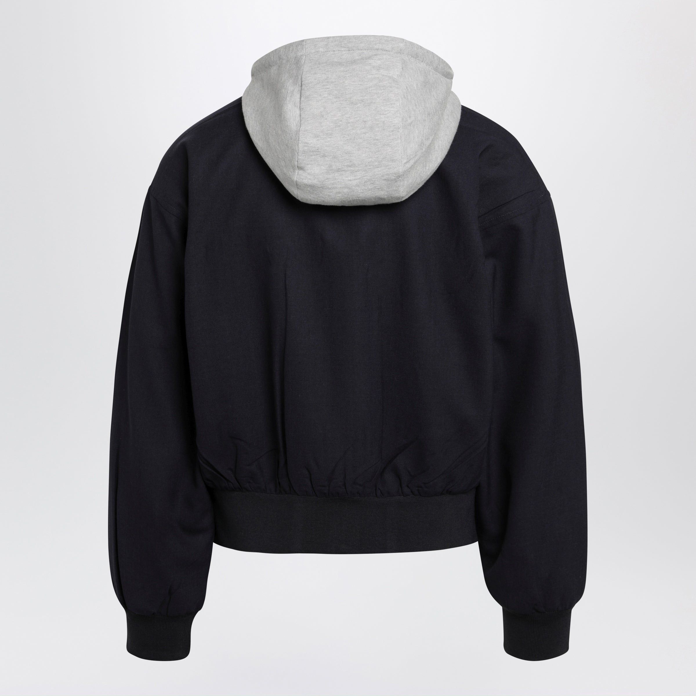 Prada Prada Navy Wool Hooded Jacket Size US S / EU 44-46 / 1 - 2 Thumbnail