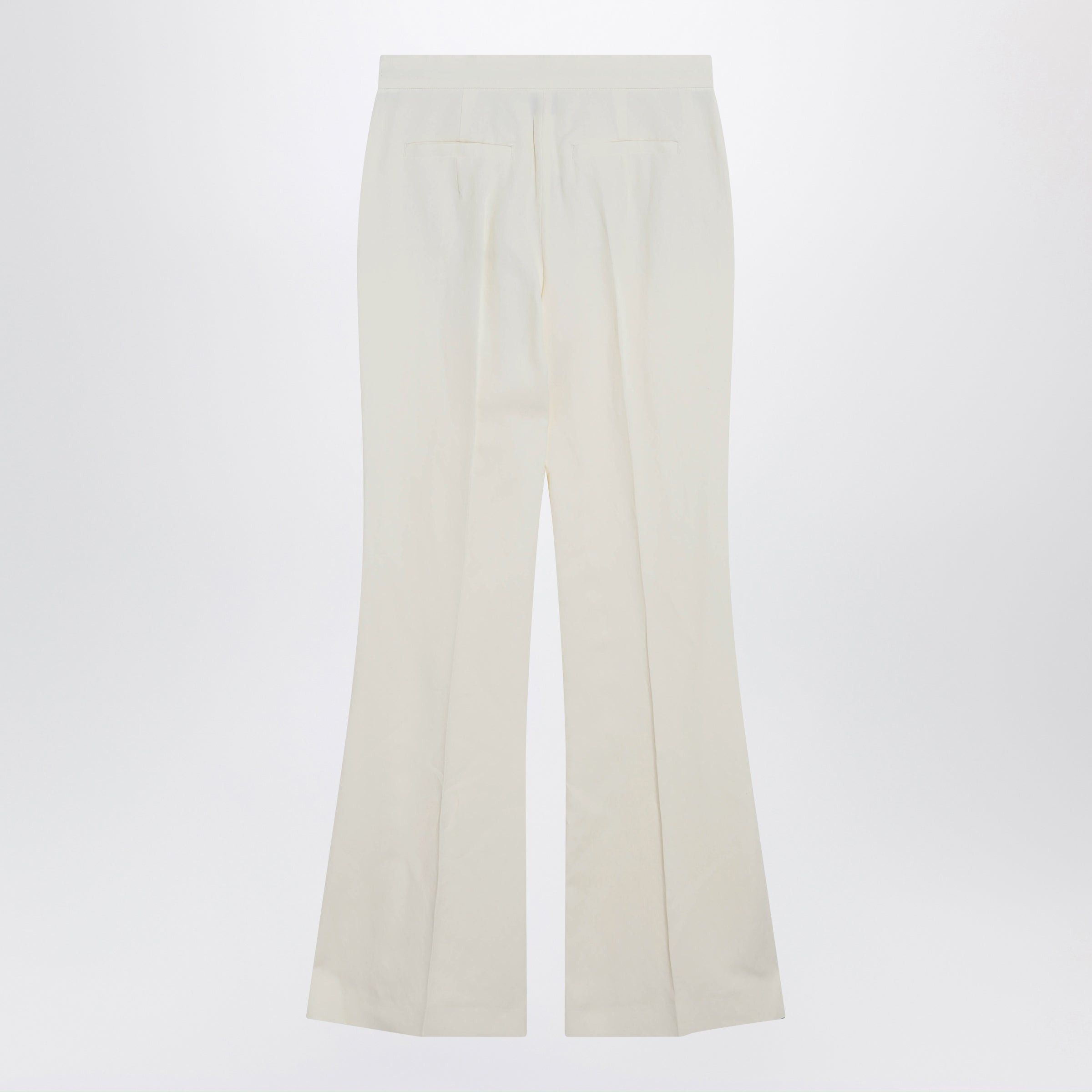 Sportmax Sportmax Low-Rise Flare Trousers In Viscose And Textile Paper Size 28" / US 6 / IT 42 - 2 Thumbnail