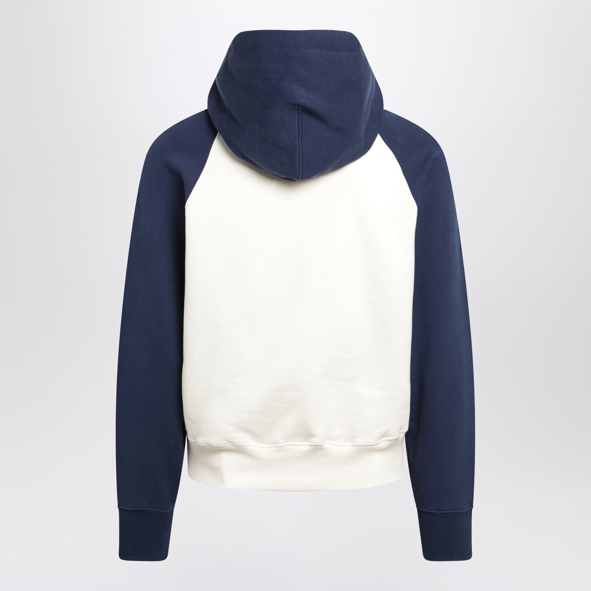 AMI Ami Paris Ami De Coeur Hoodie In Cream/Blue Size M / US 6-8 / IT 42-44 - 2 Thumbnail
