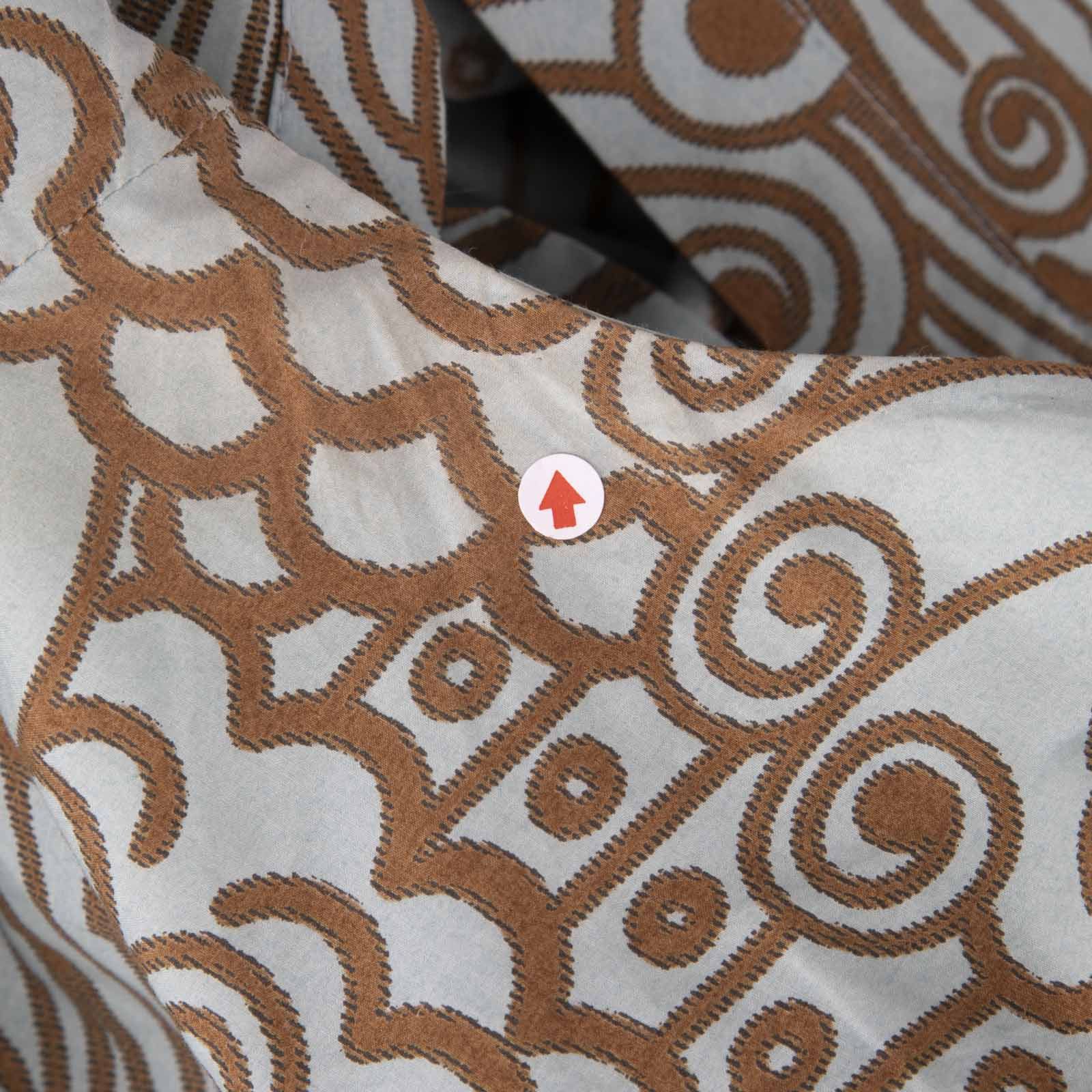 Marni Blue & Brown Pattern Dress Size M / US 6-8 / IT 42-44 - 5 Thumbnail