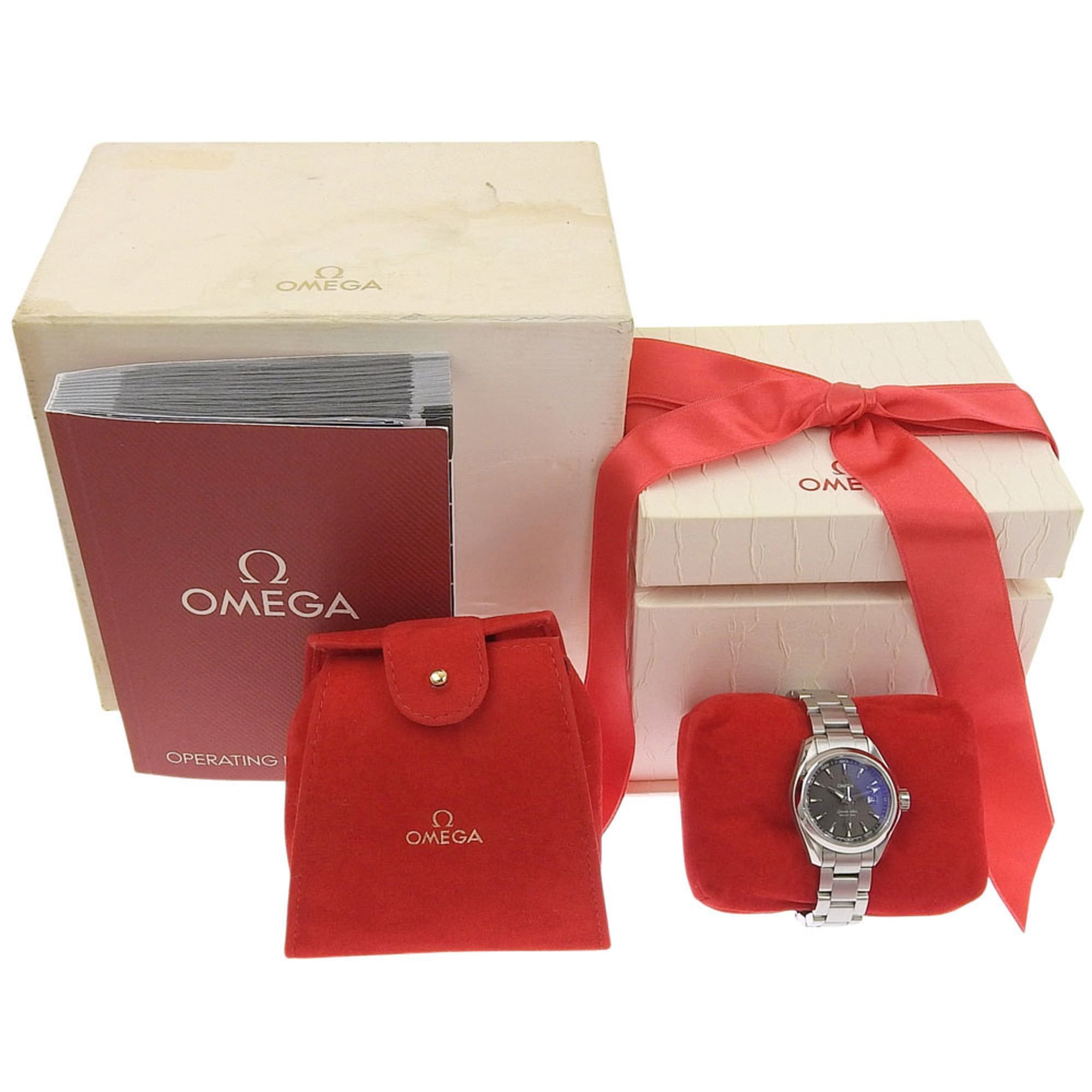 Omega Like New Omega Seamaster Aqua Terra Date 150m Water Resistant 231 10 61 06 001 Gray Dial Stainless Steel Quartz 30mm Size ONE SIZE - 9 Thumbnail
