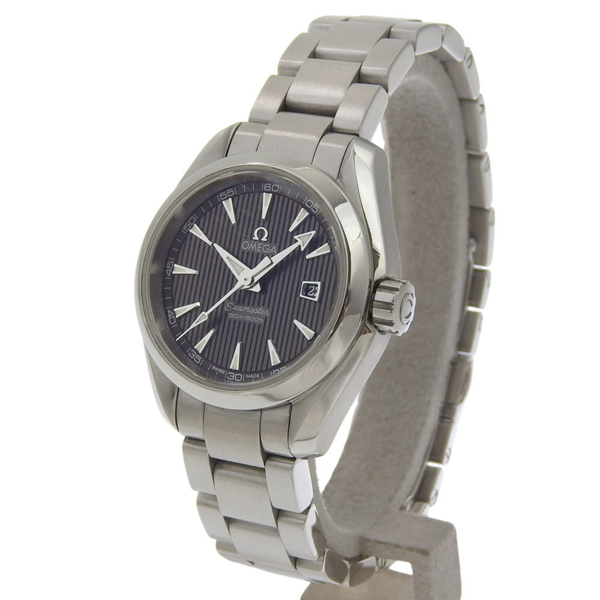 Omega Like New Omega Seamaster Aqua Terra Date 150m Water Resistant 231 10 61 06 001 Gray Dial Stainless Steel Quartz 30mm Size ONE SIZE - 2 Thumbnail