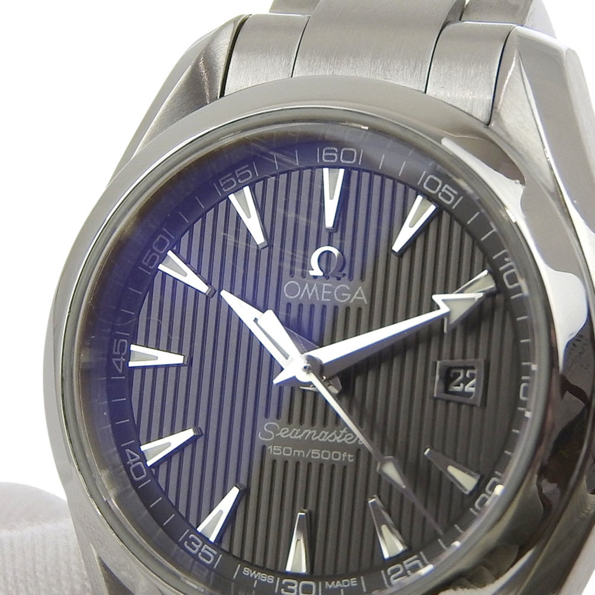 Omega Like New Omega Seamaster Aqua Terra Date 150m Water Resistant 231 10 61 06 001 Gray Dial Stainless Steel Quartz 30mm Size ONE SIZE - 7 Thumbnail