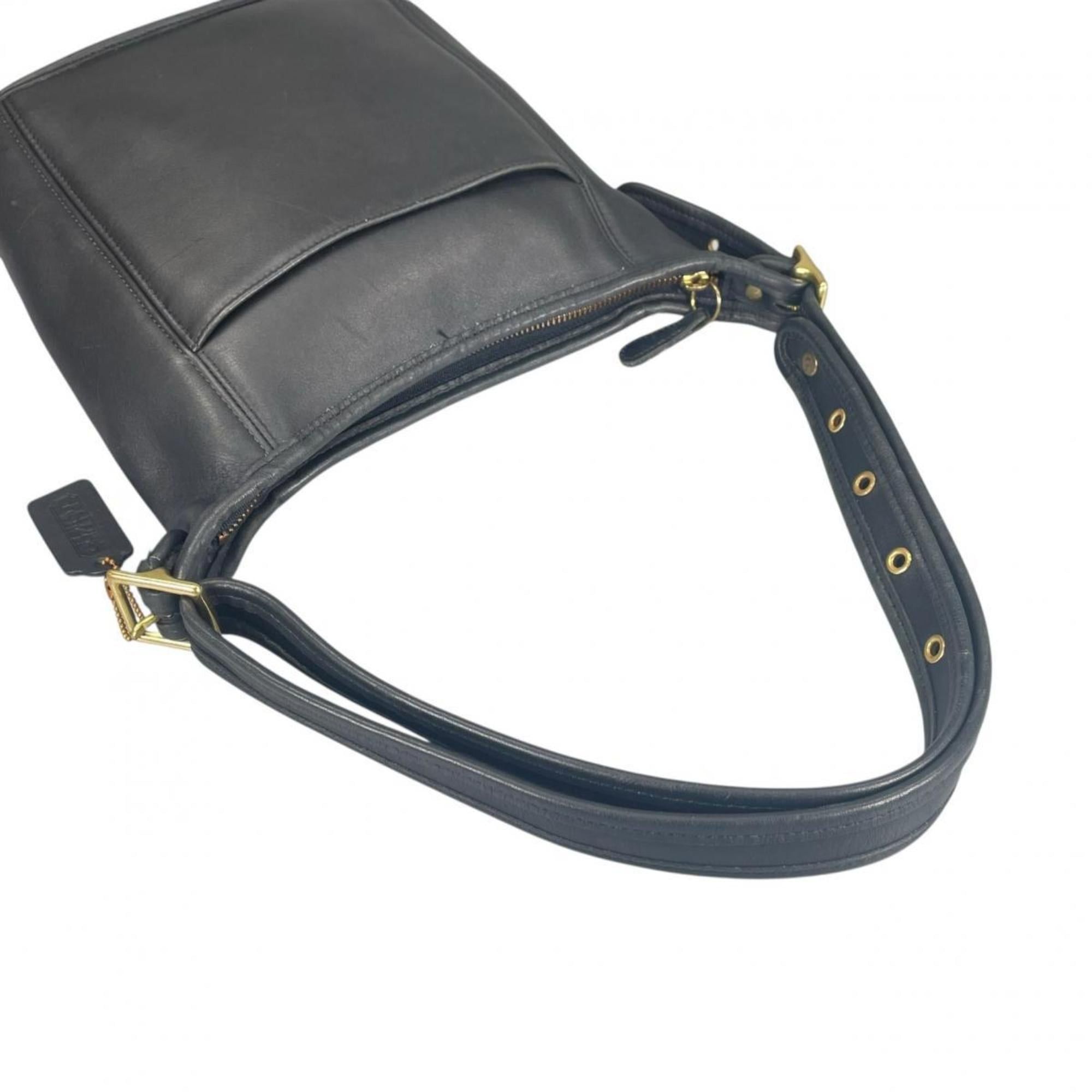 Coach Coach handbag/shoulder bag, glovetanned leather, Old G9C-9816, black. Size ONE SIZE - 6 Thumbnail