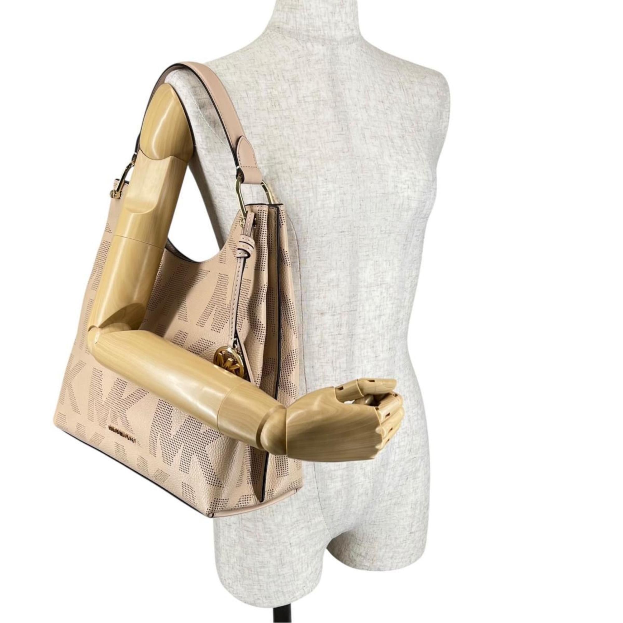 Michael Kors Michael Kors Joan Slouchy Leather Tote Bag, Size 35T1GV9L3L, Beige Size ONE SIZE - 17 Thumbnail