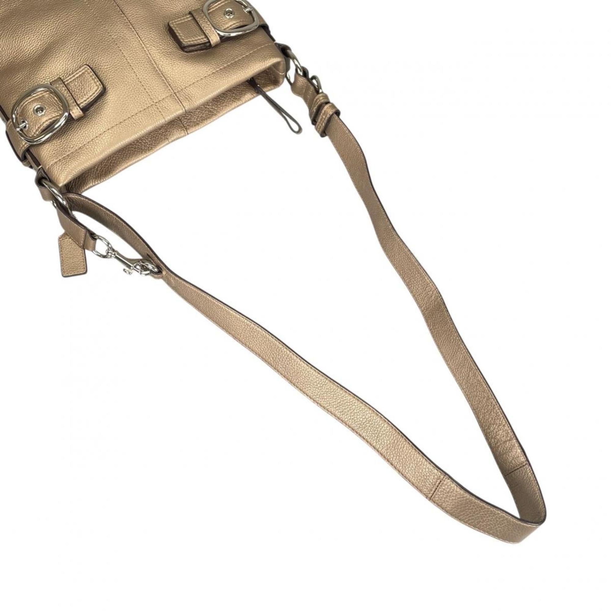Coach Coach Shoulder Bag Duffle Soho Glovetanned Leather F16514 Gold Size ONE SIZE - 5 Thumbnail