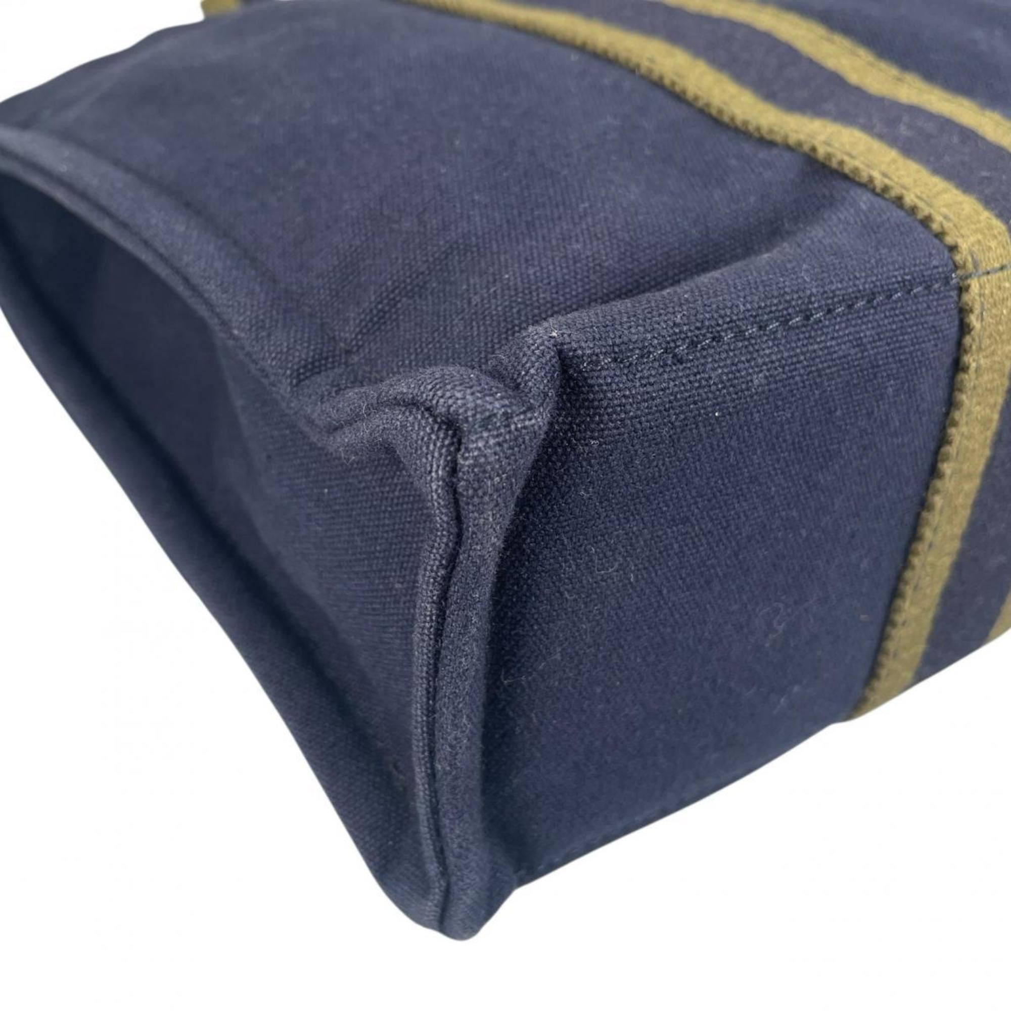 Hermes Hermes Handbag Tote Bag Fourre-Tout PM Canvas Navy Size ONE SIZE - 8 Thumbnail